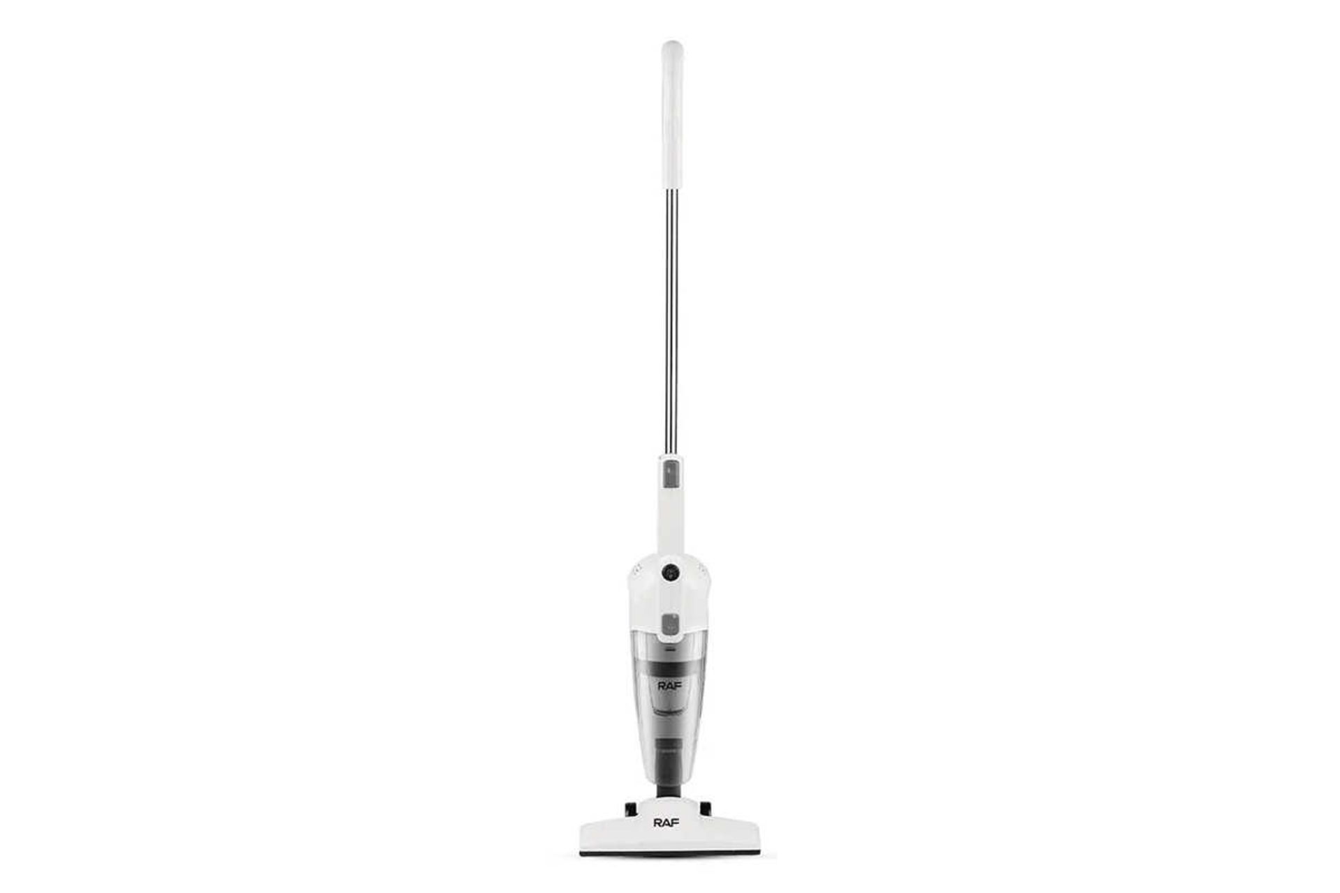 نمای جلوی جاروبرقی عصایی راف RAF R.8673 رنگ سفید