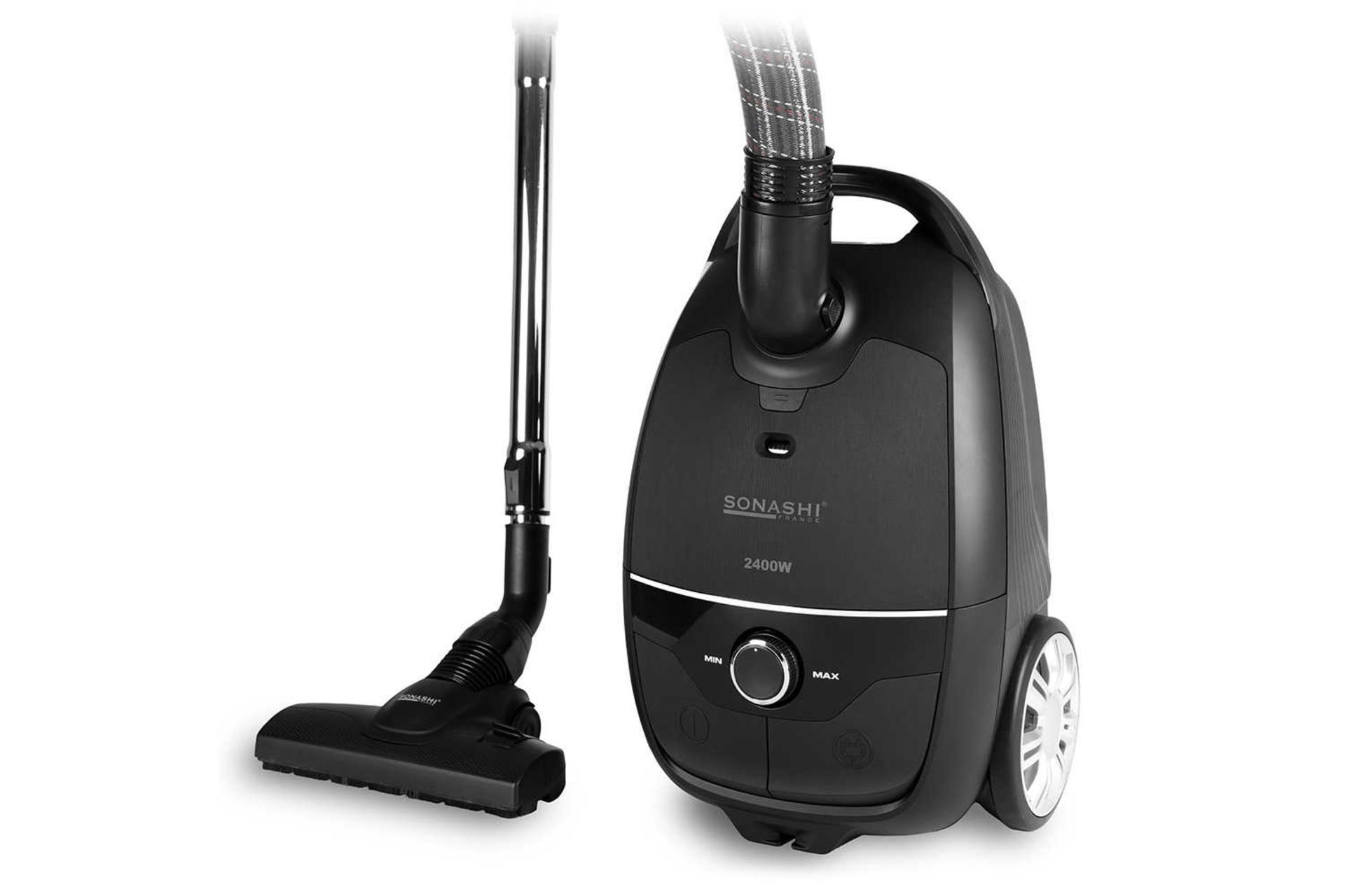 نمای سمت راست جاروبرقی سوناشی SVC-9038 به همراه لوله تلسکوپی