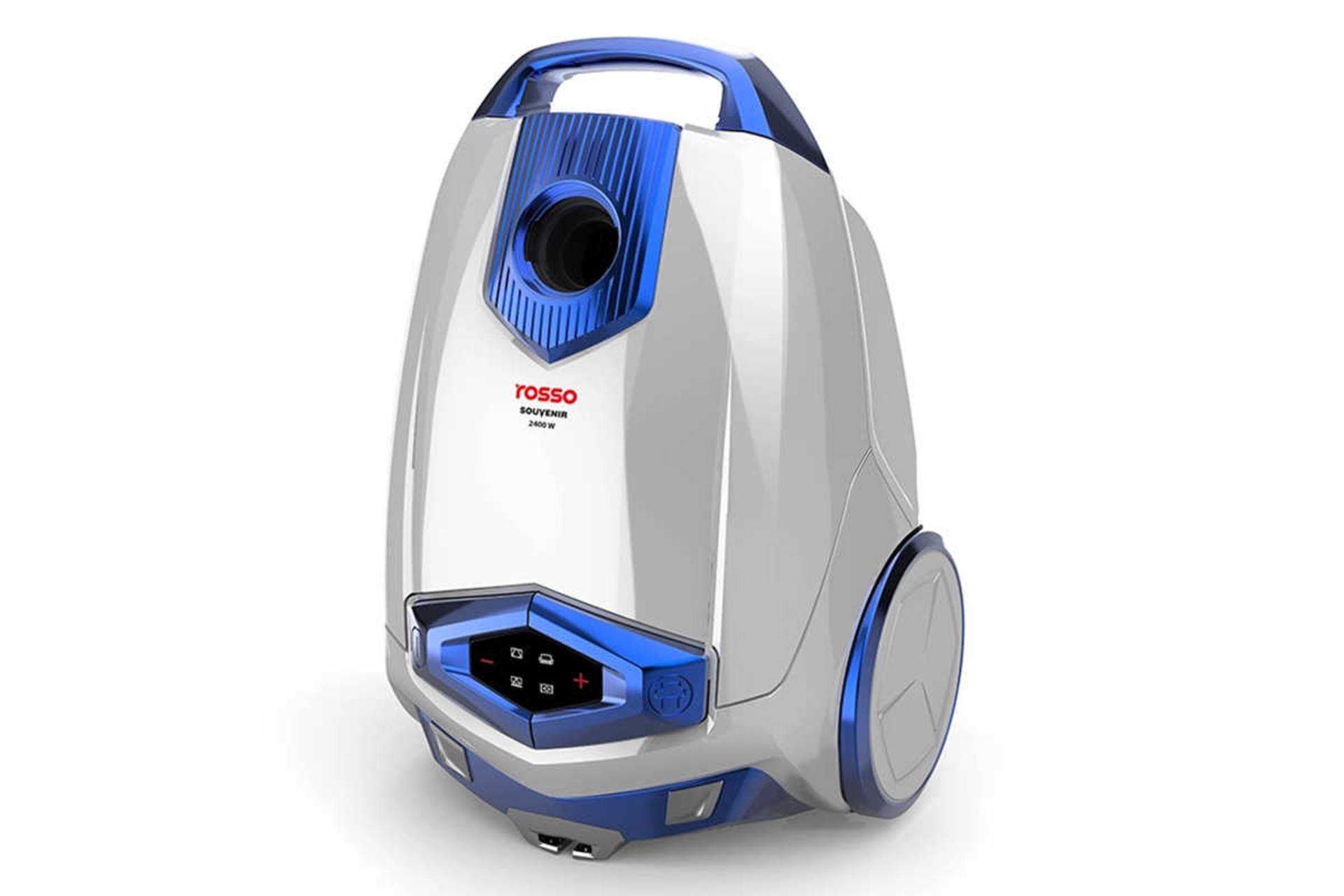 نمای جلوی جاروبرقی روسو سوونیر رنگ نقره‌ای