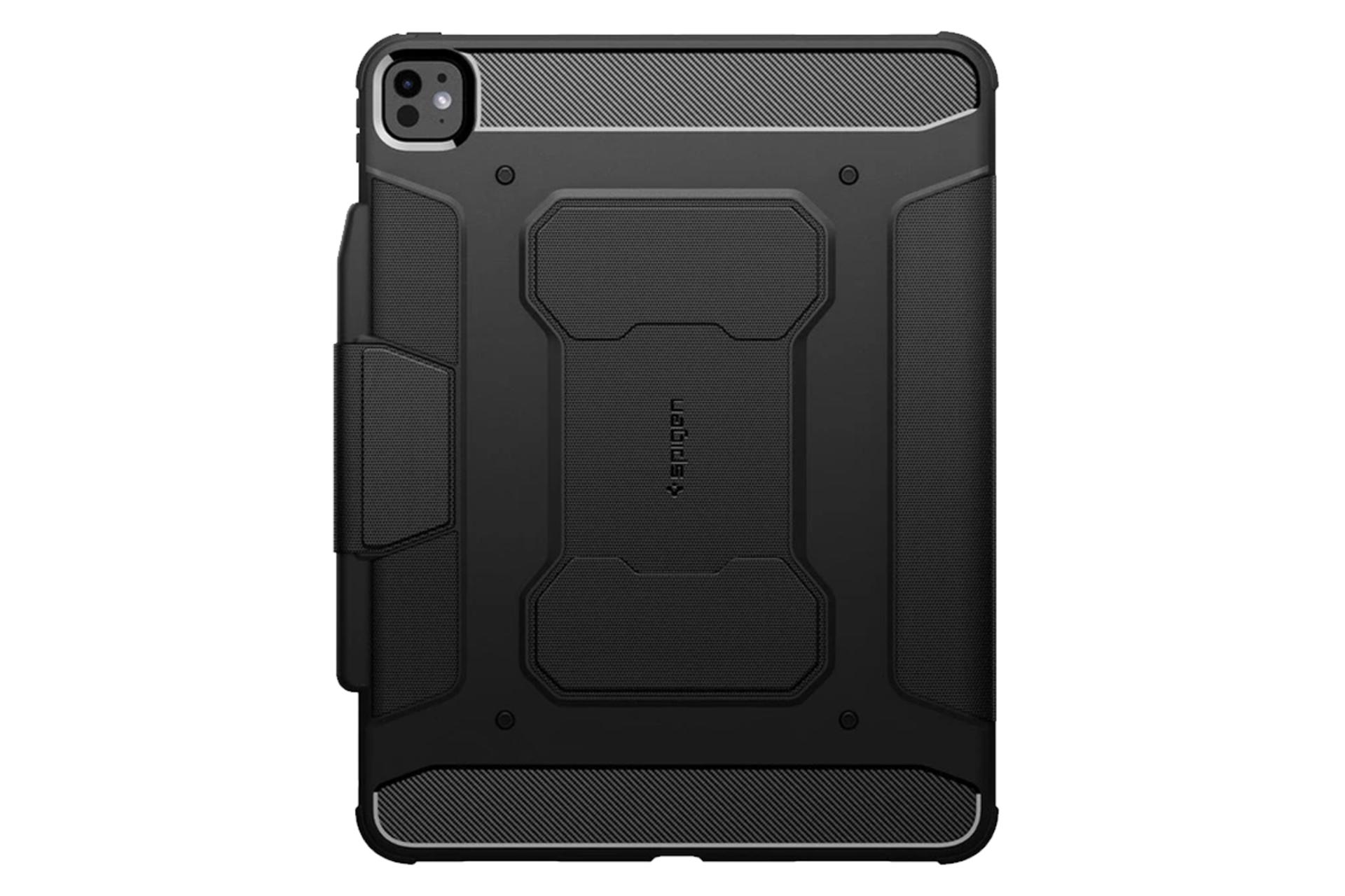 ابعاد و اندازه قاب تبلت کیف کلاسوری اسپیگن مدل Rugged Armor Pro مناسب اپل iPad Pro 13 2024