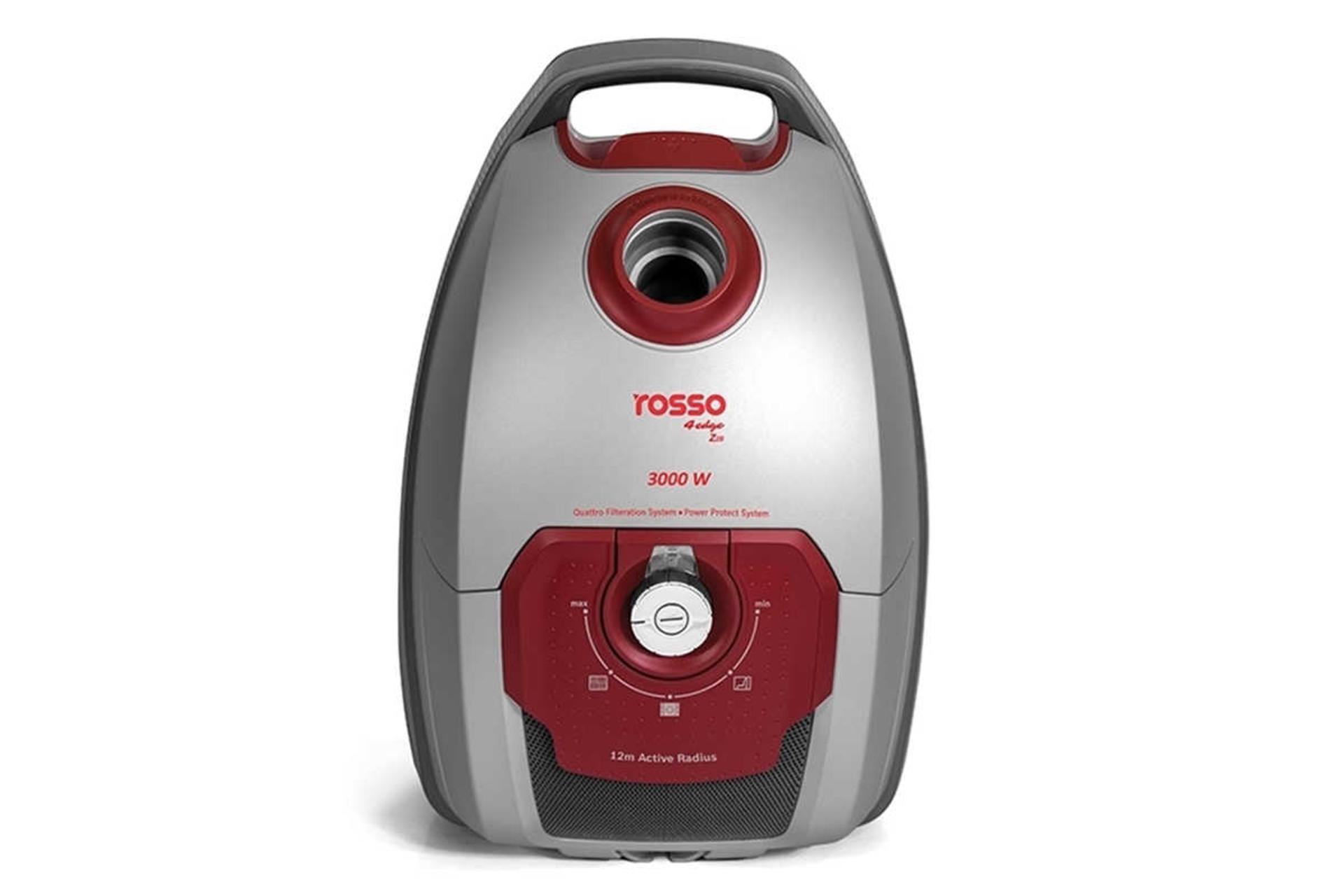 نمای جلوی جاروبرقی روسو 4edge رنگ خاکستری