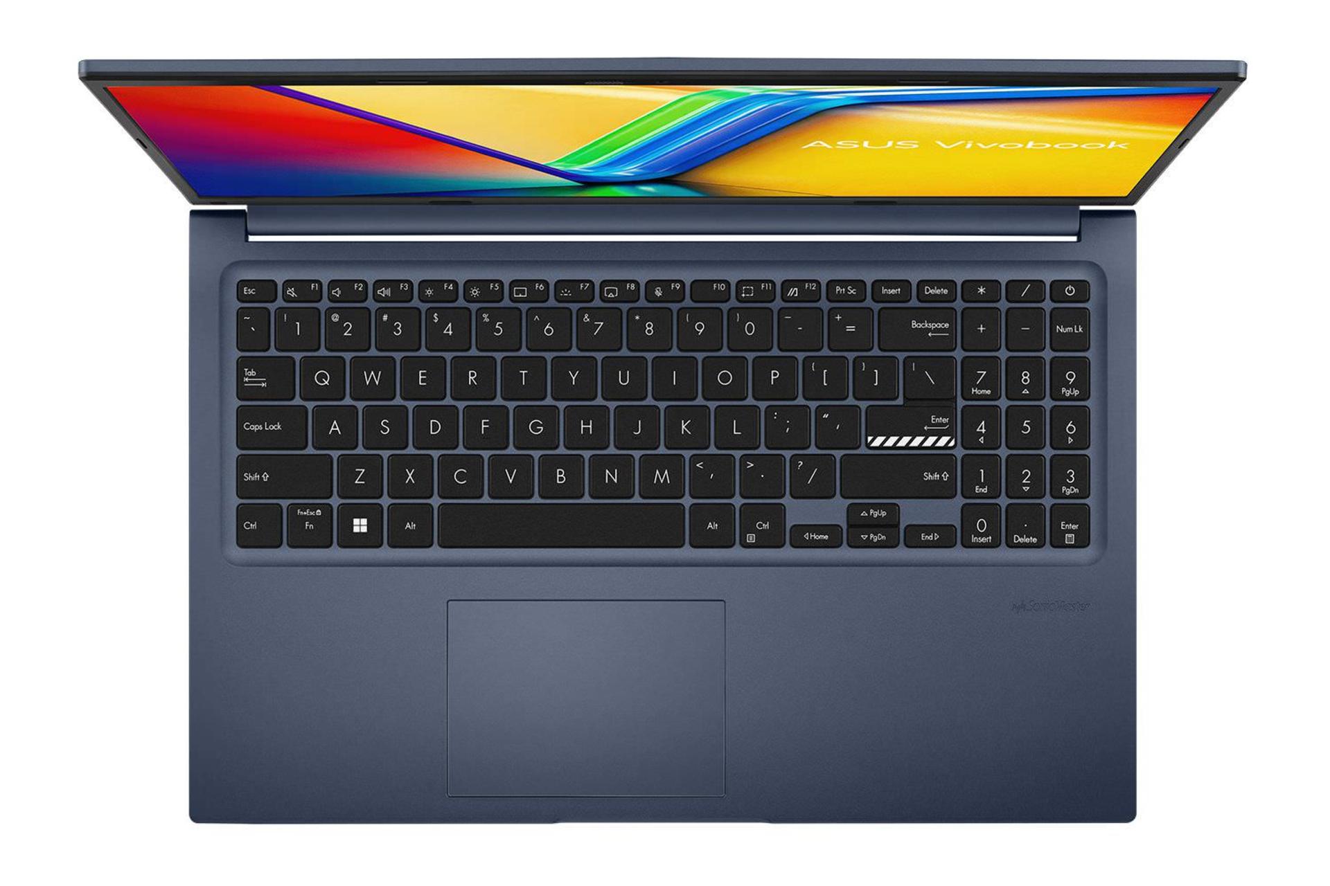 لپ تاپ ایسوس ASUS VivoBook 15 A1502VA  نمای بالا و کیبورد