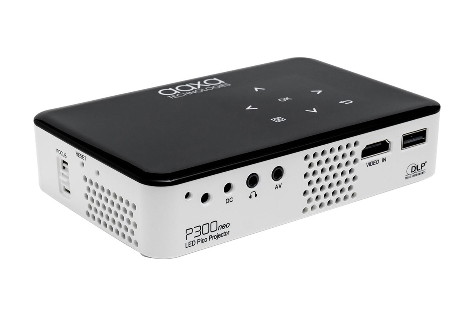 ویدیو پروژکتور آکسا AAXA P300 نمای درگاه ها