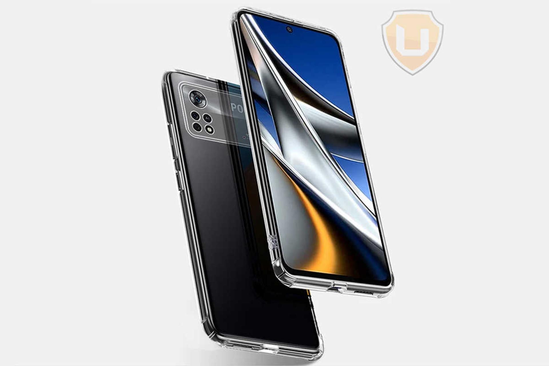 نمای جلوی قاب گوشی آلتیمیت شیلد مدل Clear مناسب شیائومی Poco X4 Pro 5G