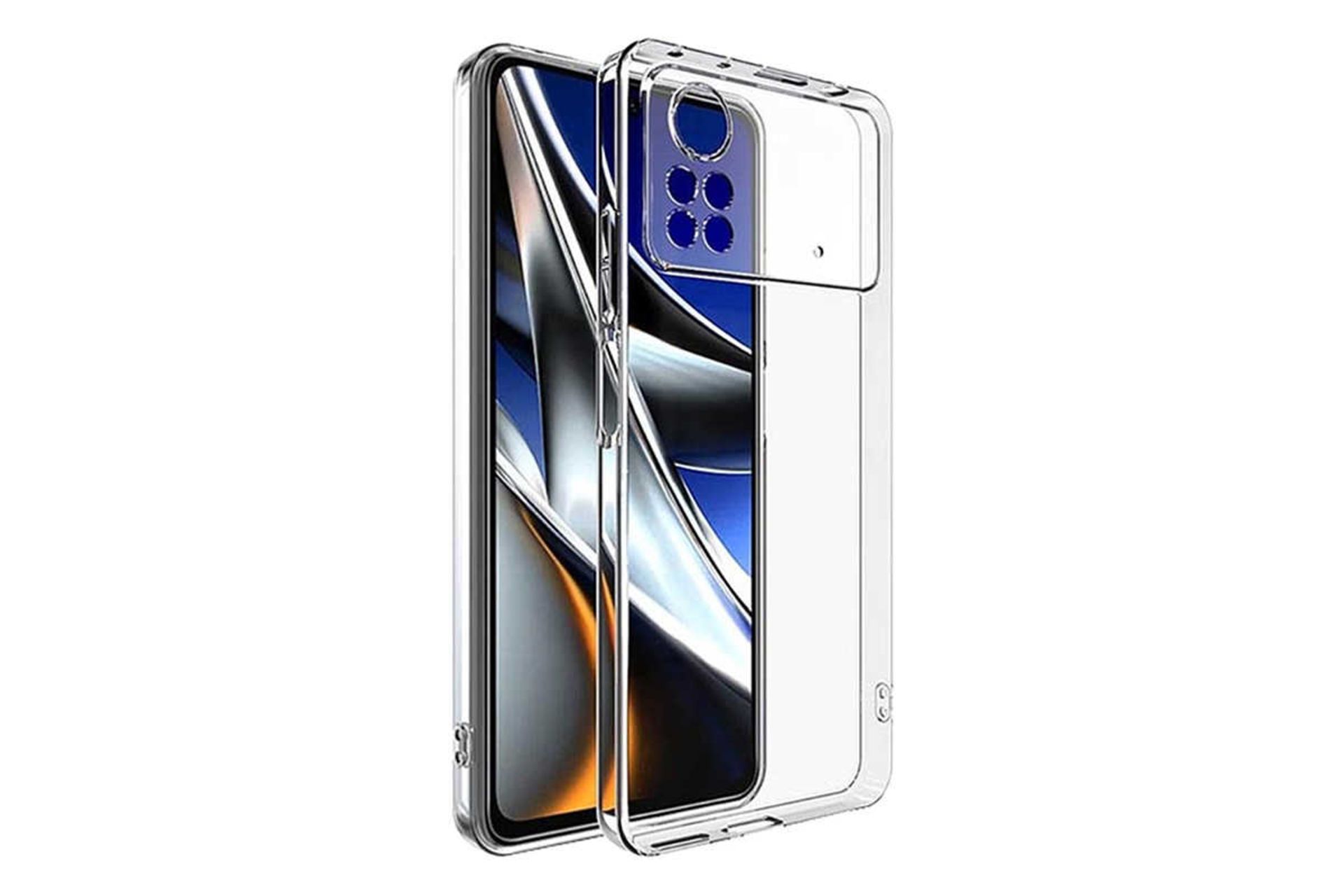 نمای پشت قاب گوشی آلتیمیت شیلد مدل Clear مناسب شیائومی Poco X4 Pro 5G