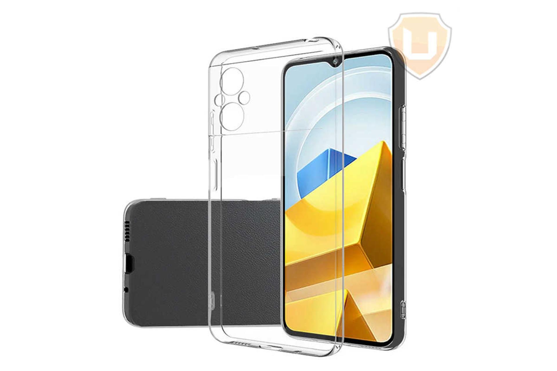 نمای سمت راست قاب گوشی آلتیمیت شیلد مدل Clear مناسب شیائومی Poco M5 / M4 5G