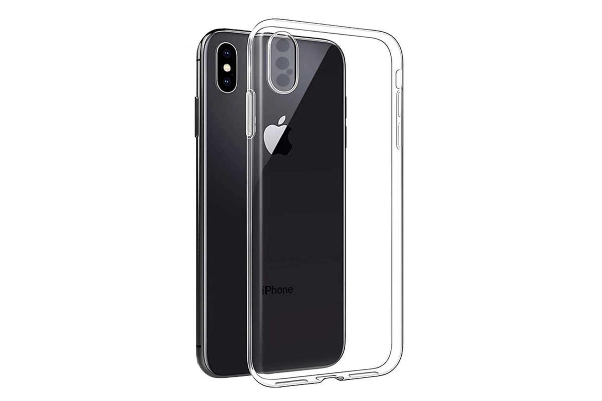 نمای پشت قاب گوشی آلتیمیت شیلد مدل Clear مناسب اپل iPhone XS Max