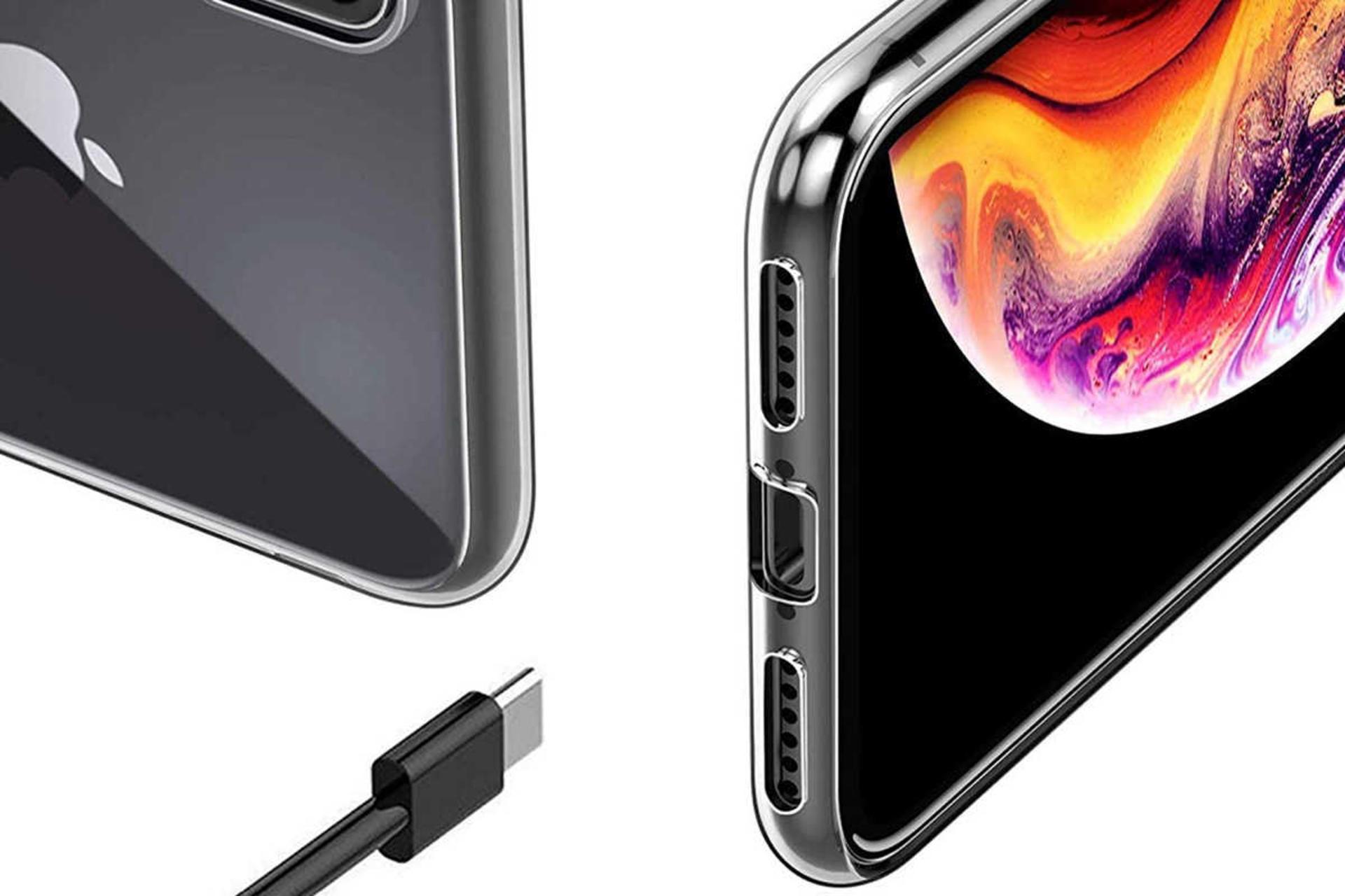نمای زیرین قاب گوشی آلتیمیت شیلد مدل Clear مناسب اپل iPhone XS Max