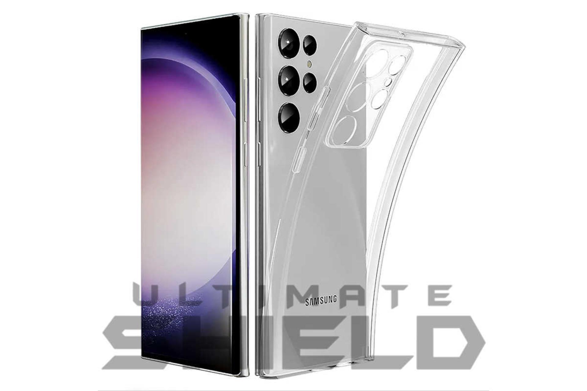 قاب گوشی شفاف آلتیمیت شیلد مدل Clear-UGL مناسب سامسونگ Galaxy S24 Ultra همراه با محافظ صفحه نمایش