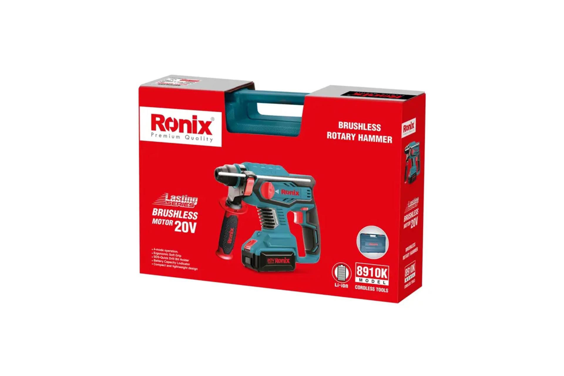 جعبه دریل بتن کن شارژی رونیکس 8910k