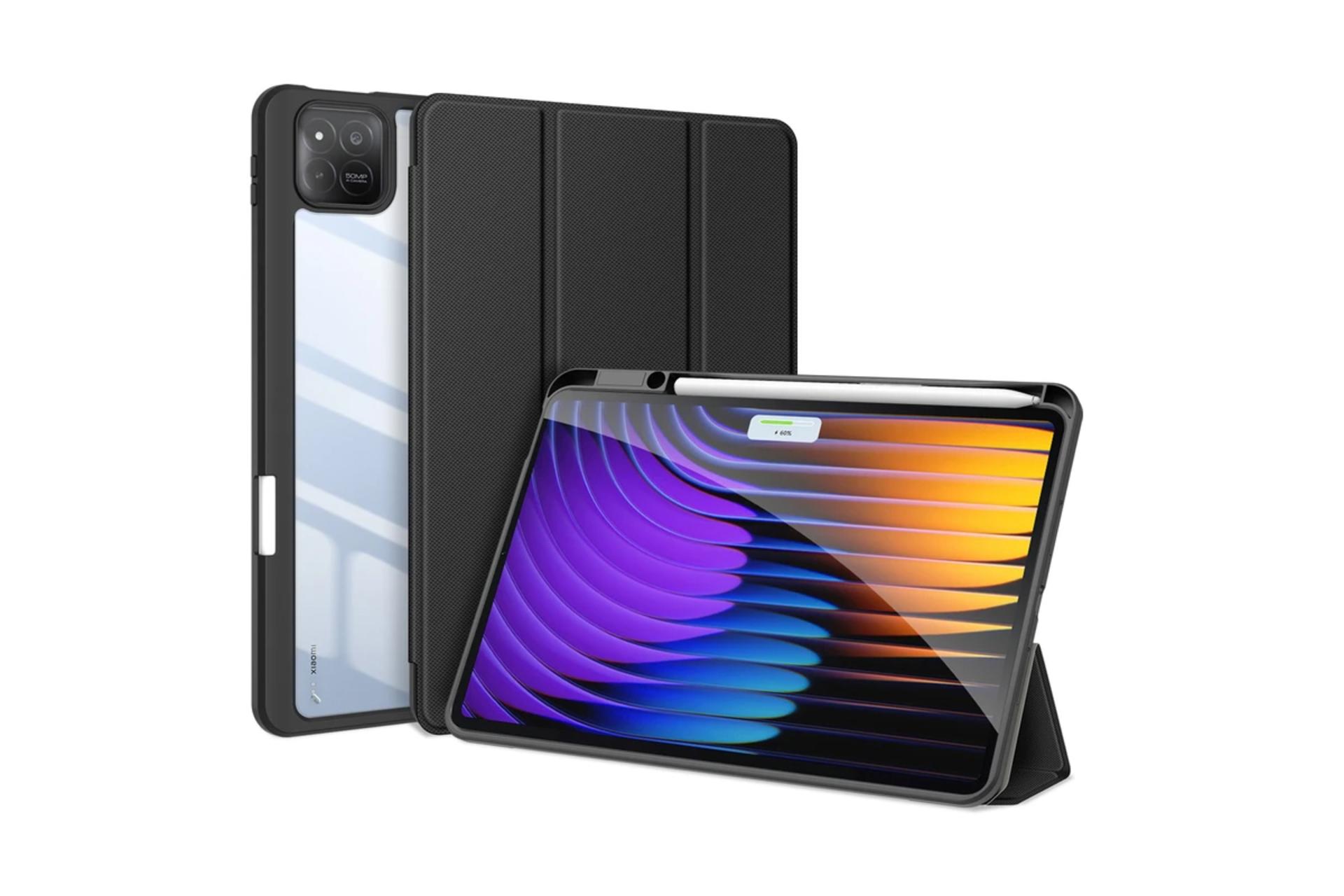 مرجع متخصصين ايران قاب تبلت كيف كلاسوري باديگارد مدل Toby مناسب شيائومي Pad 7 Pro / Pad 7