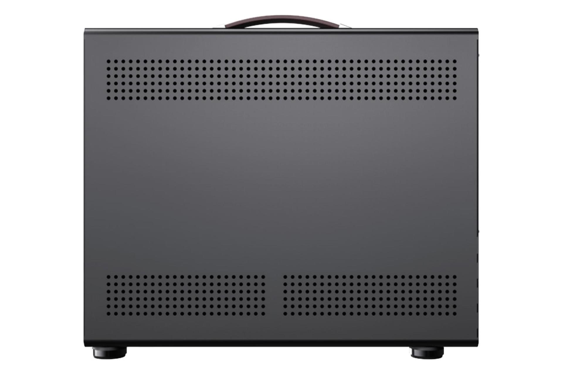 نمای پنل سمت راست کیس کامپیوتر گیم‌ مکس Spark Mini با نمایش منافذ عبور هوا رنگ مشکی