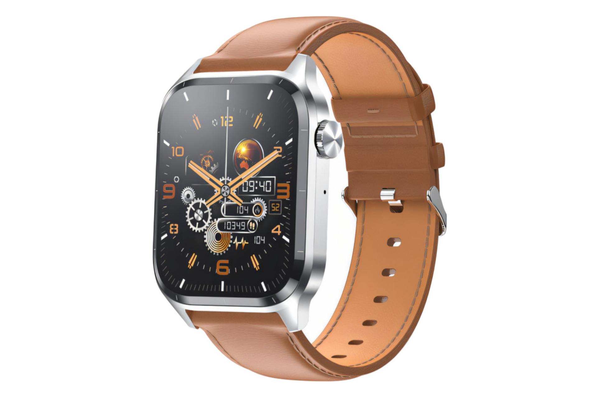 ساعت هوشمند پرو وان ProOne PWS12 نقره ای با بند چرم