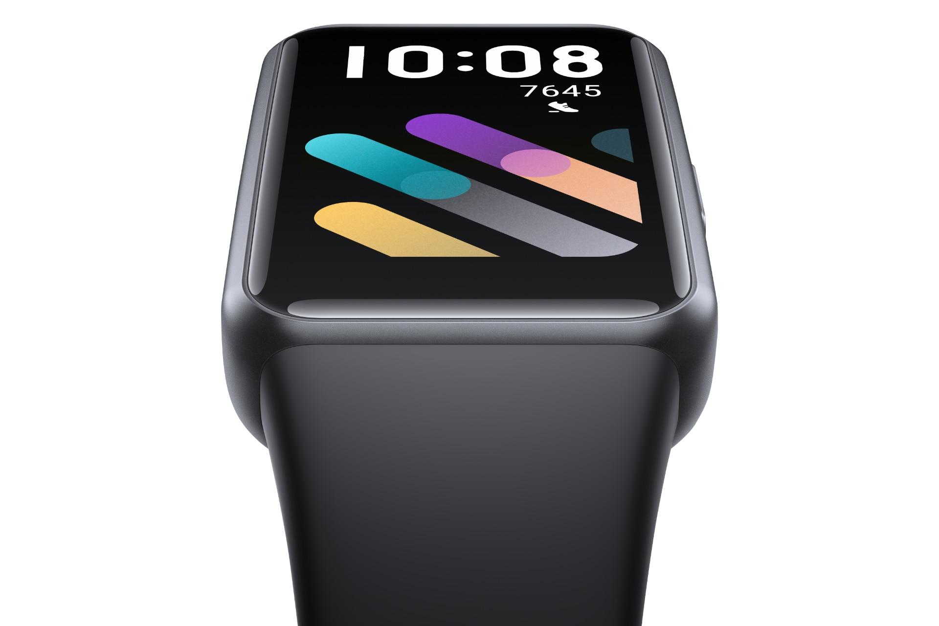 نمای جانبی ساعت هوشمند آنر بند 7 مشکی / HONOR Band 7