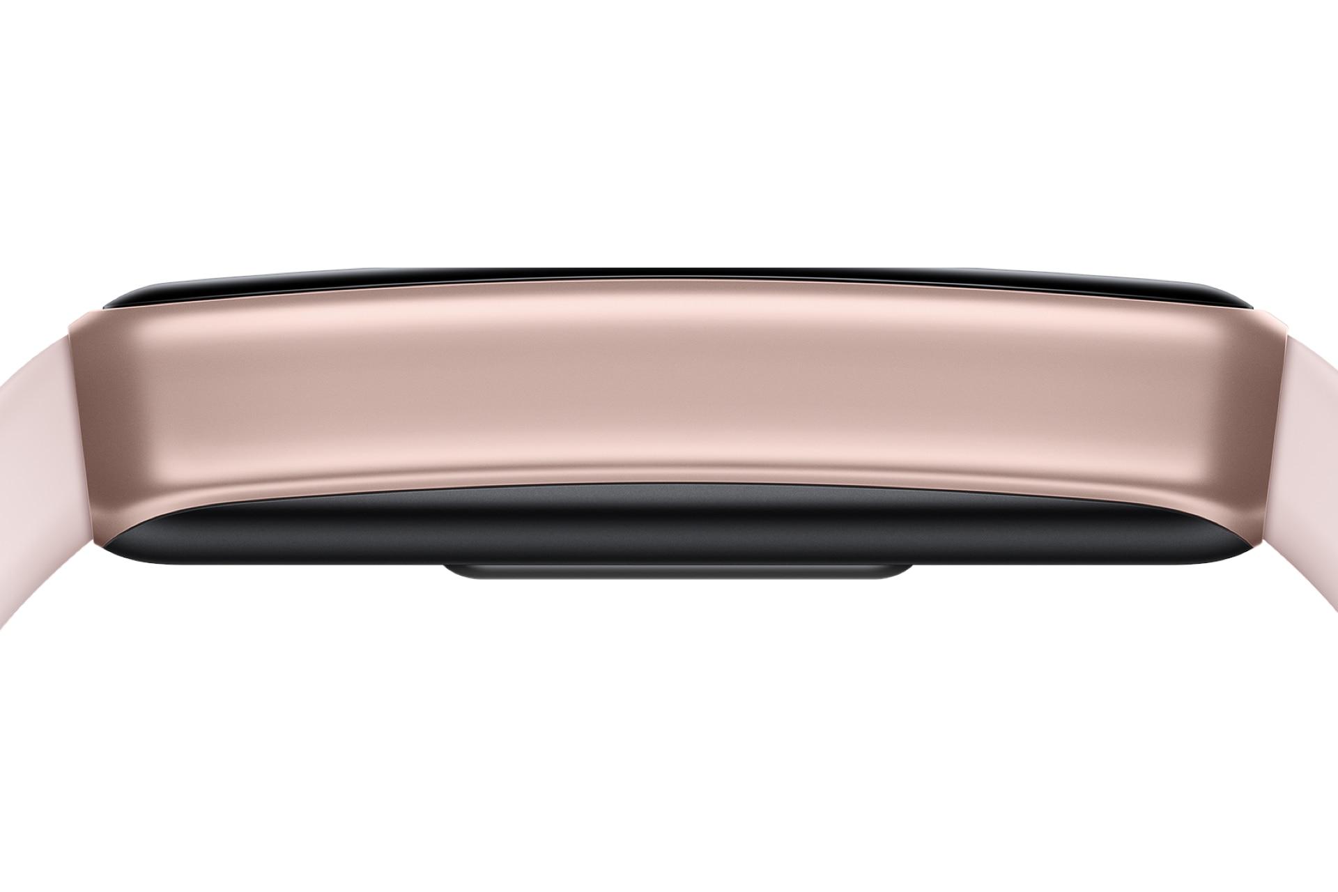 نمای جانبی ساعت هوشمند آنر بند 7 رز گلد / HONOR Band 7