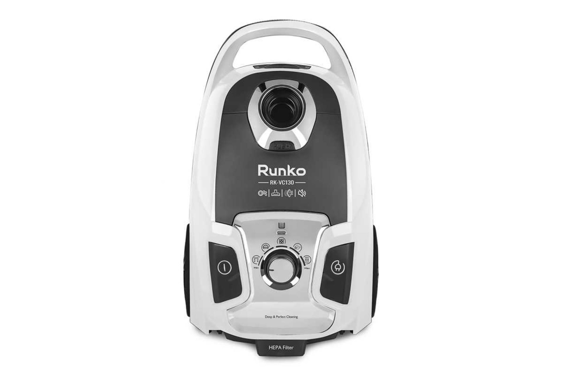 نمای جلوی جاروبرقی رانکو RK-VC130 رنگ سفید