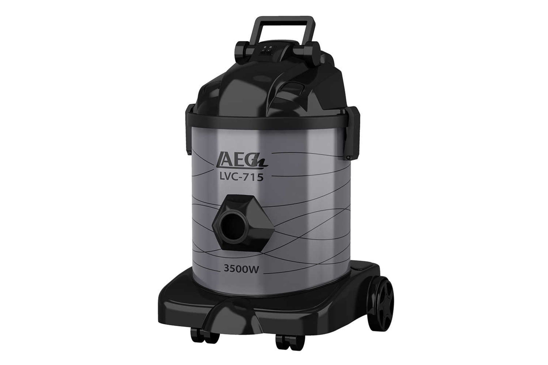 نمای جلوی جاروبرقی سطلی لایق LVC-715 رنگ خاکستری