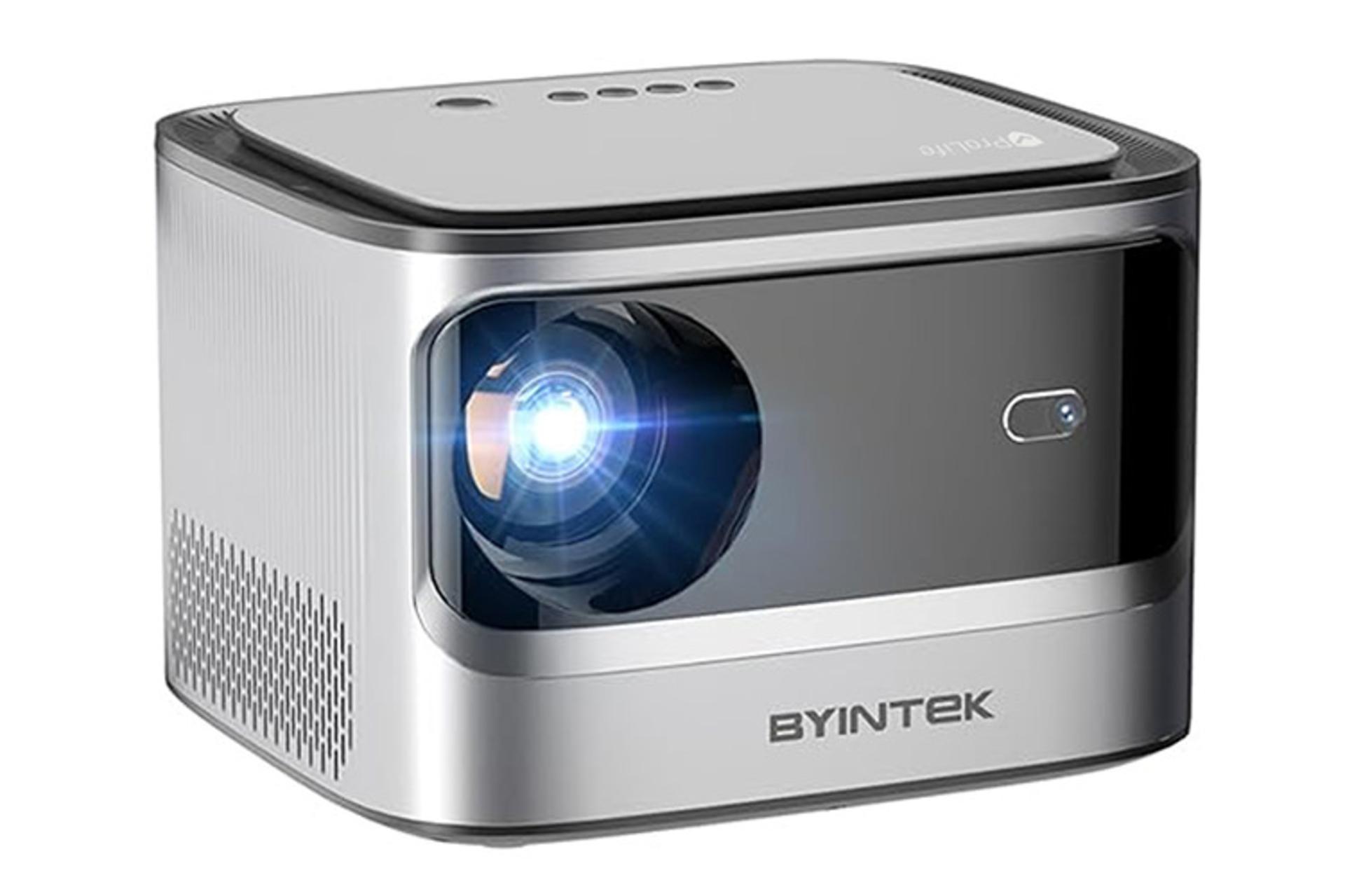 ویدیو پروژکتور بینتک BYINTEK X25 نمای جلو و چپ