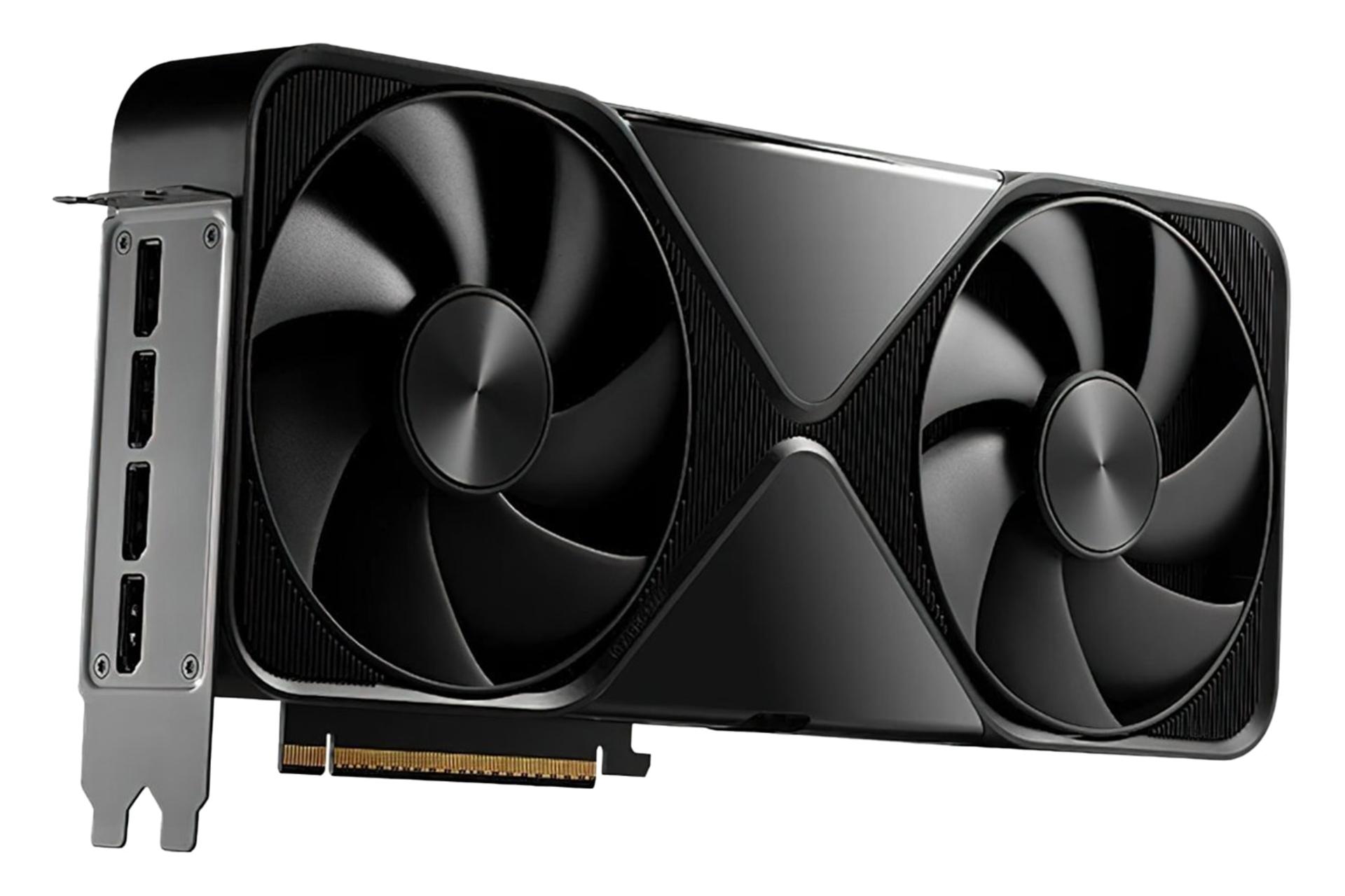 نمای نیمرخ کارت گرافیک انویدیا RTX PRO 6000 Blackwell با نمایش براکت پشت و خروجی‌های تصویر