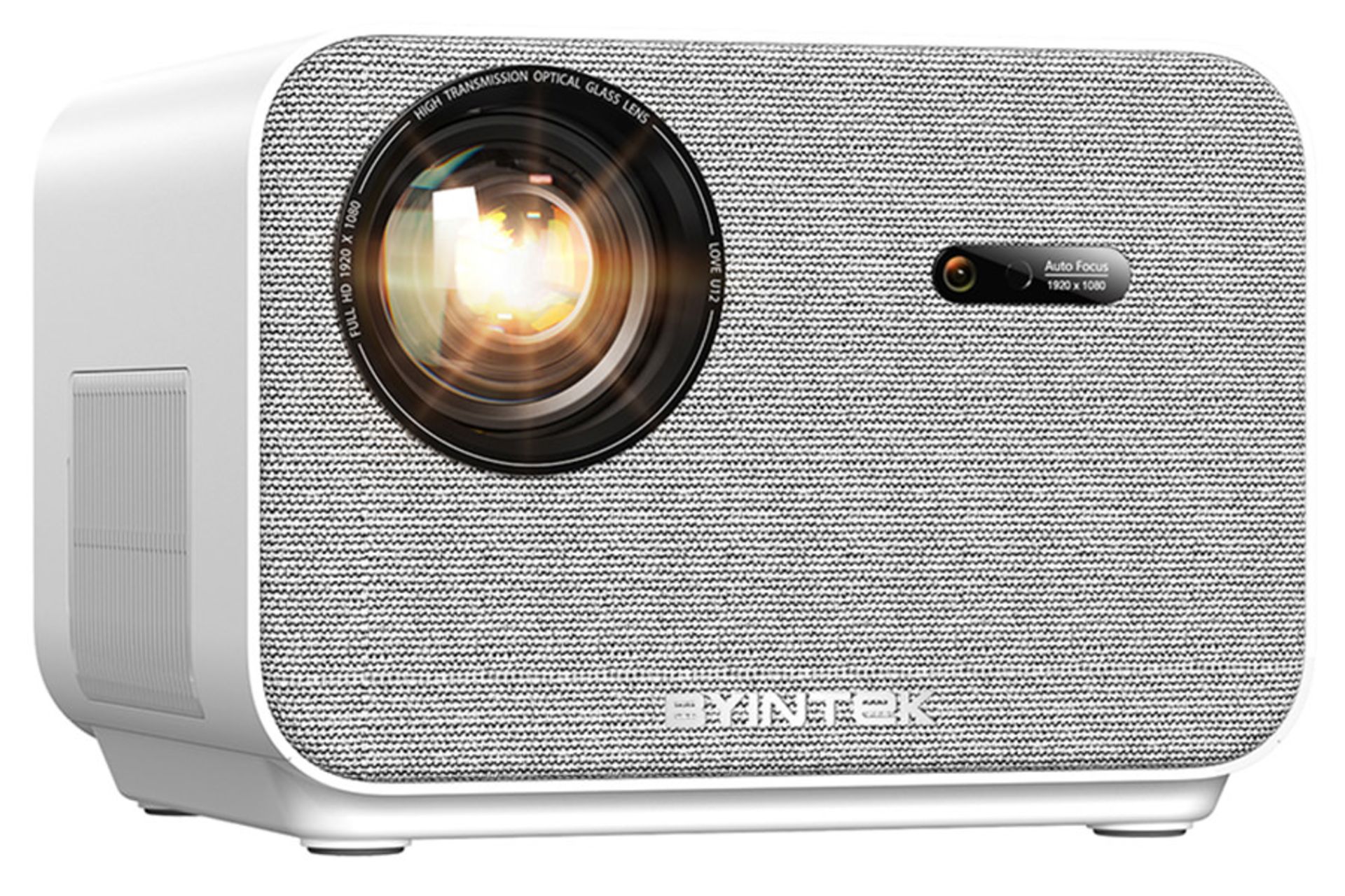 ویدیو پروژکتور بینتک BYINTEK LOVE U12 نمای جلو و چپ