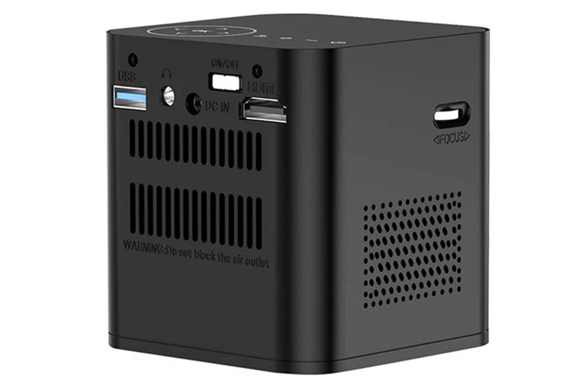 ویدیو پروژکتور بینتک BYINTEK UFO P19 نمای پشت و درگاه ها
