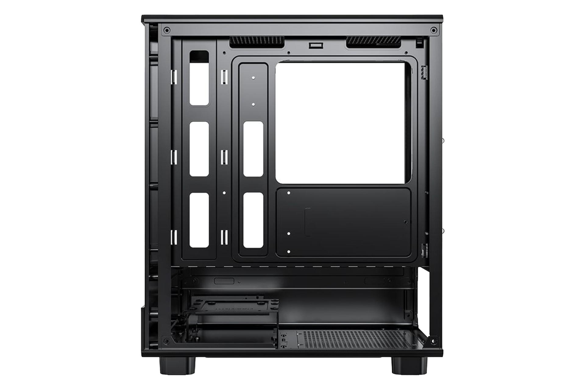 نمای داخلی پنل سمت راست کیس کامپیوتر دارک فلش DB330M با نمایش محل نصب پاور