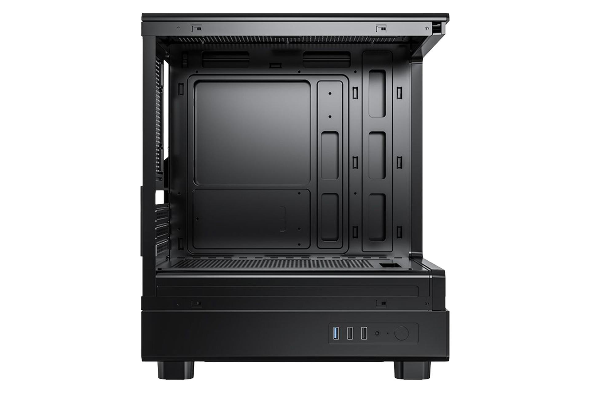 نمای داخلی پنل سمت چپ کیس کامپیوتر دارک فلش DB330M با نمایش محل نصب مادربرد