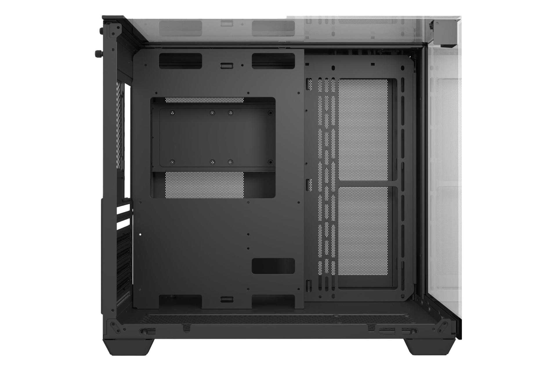 نمای داخلی پنل سمت چپ کیس کامپیوتر دارک فلش TH285 با نمایش محل نصب مادربرد