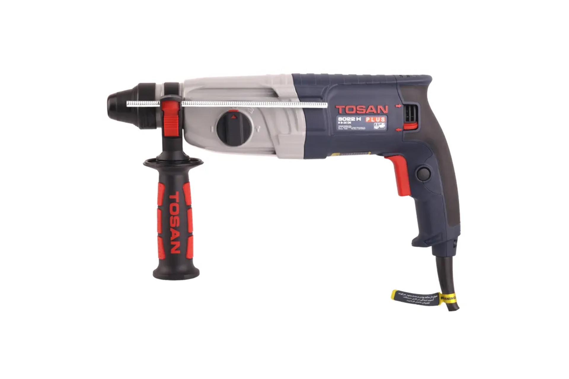 نمای کنار دریل گیربکسی برقی توسن 8022H