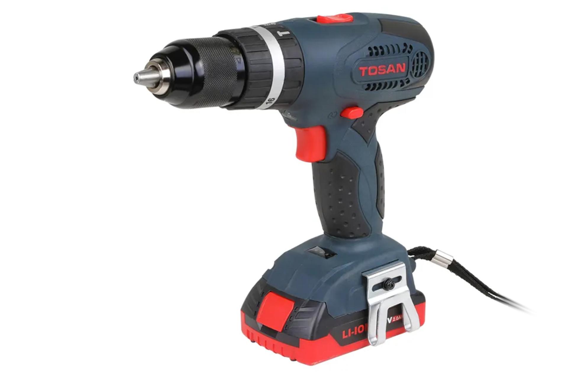 مرجع متخصصين ايران ابعاد و اندازه دريل پيچ گوشتي شارژي توسن 9018SCI