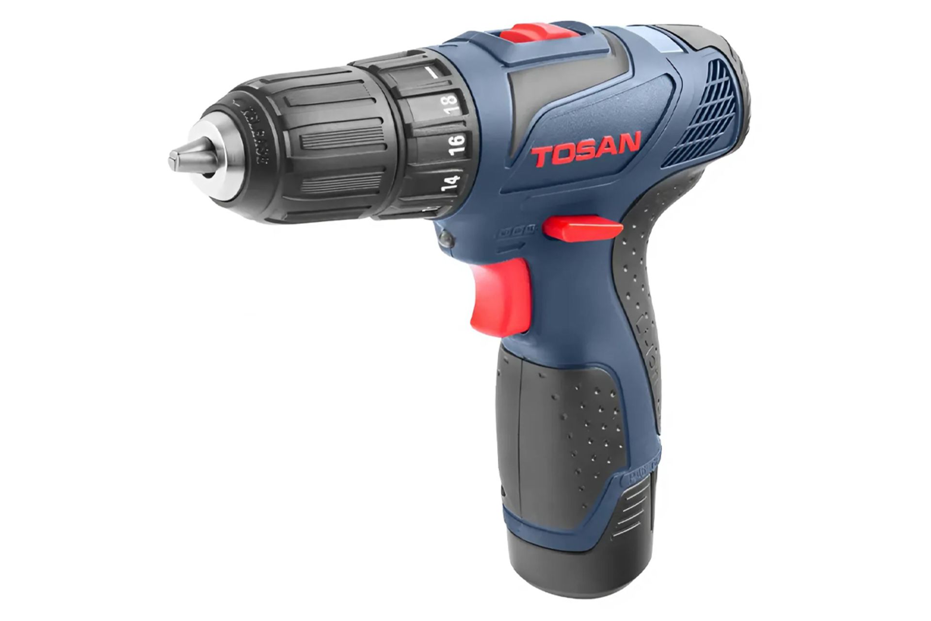 ابعاد و اندازه دریل پیچ گوشتی شارژی توسن 9012SC