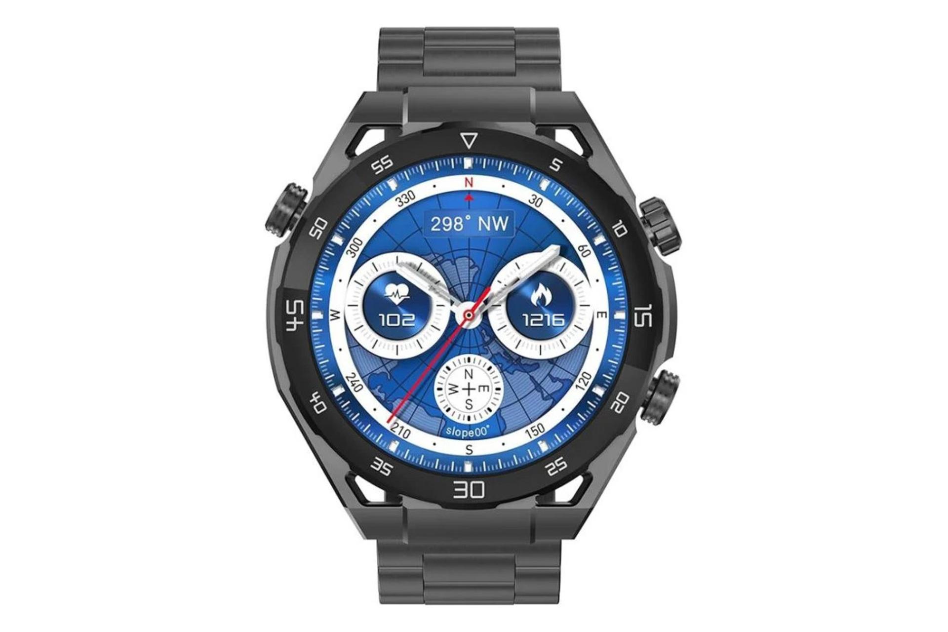 ساعت هوشمند جی تب G-Tab GT8 مشکی از نمای روبرو