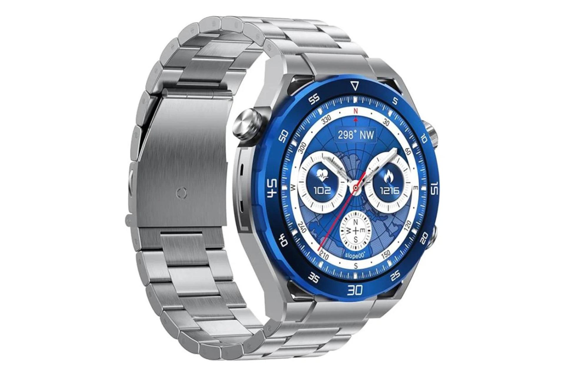 سمت چپ ساعت هوشمند جی تب G-Tab GT8 نقره ای