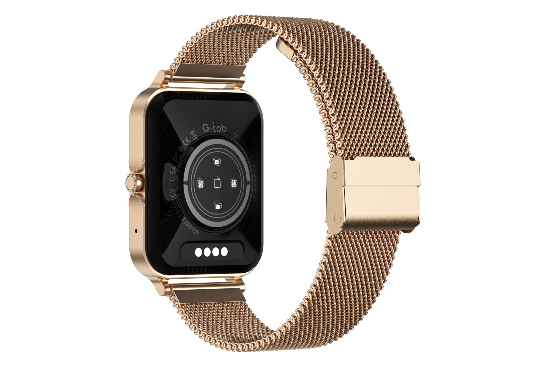 پشت ساعت هوشمند جی تب G-Tab FT7 طلایی