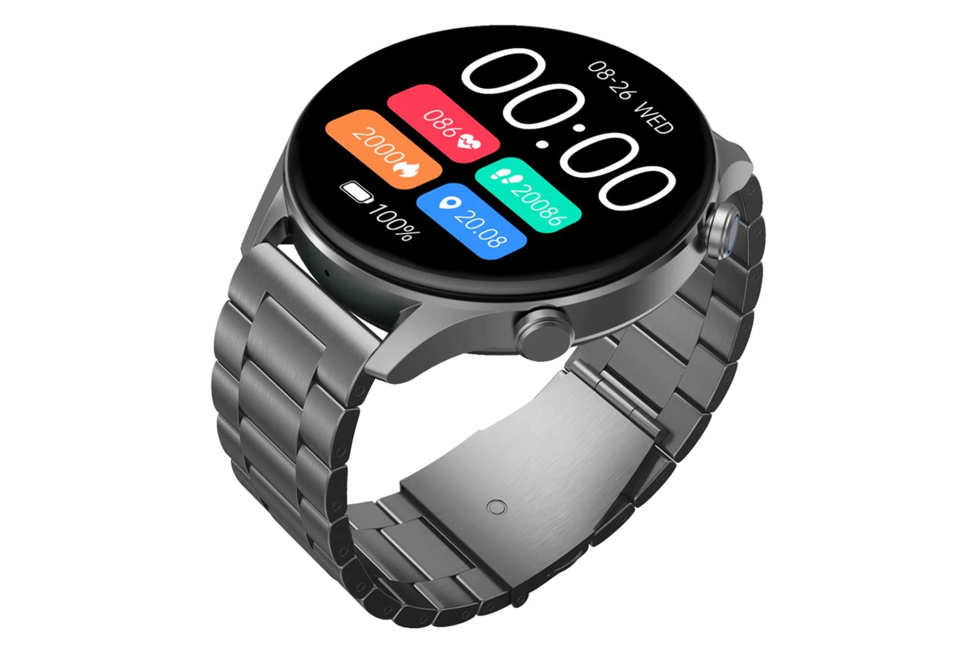 سمت راست ساعت هوشمند جی تب G-Tab GT7 Pro خاکستری