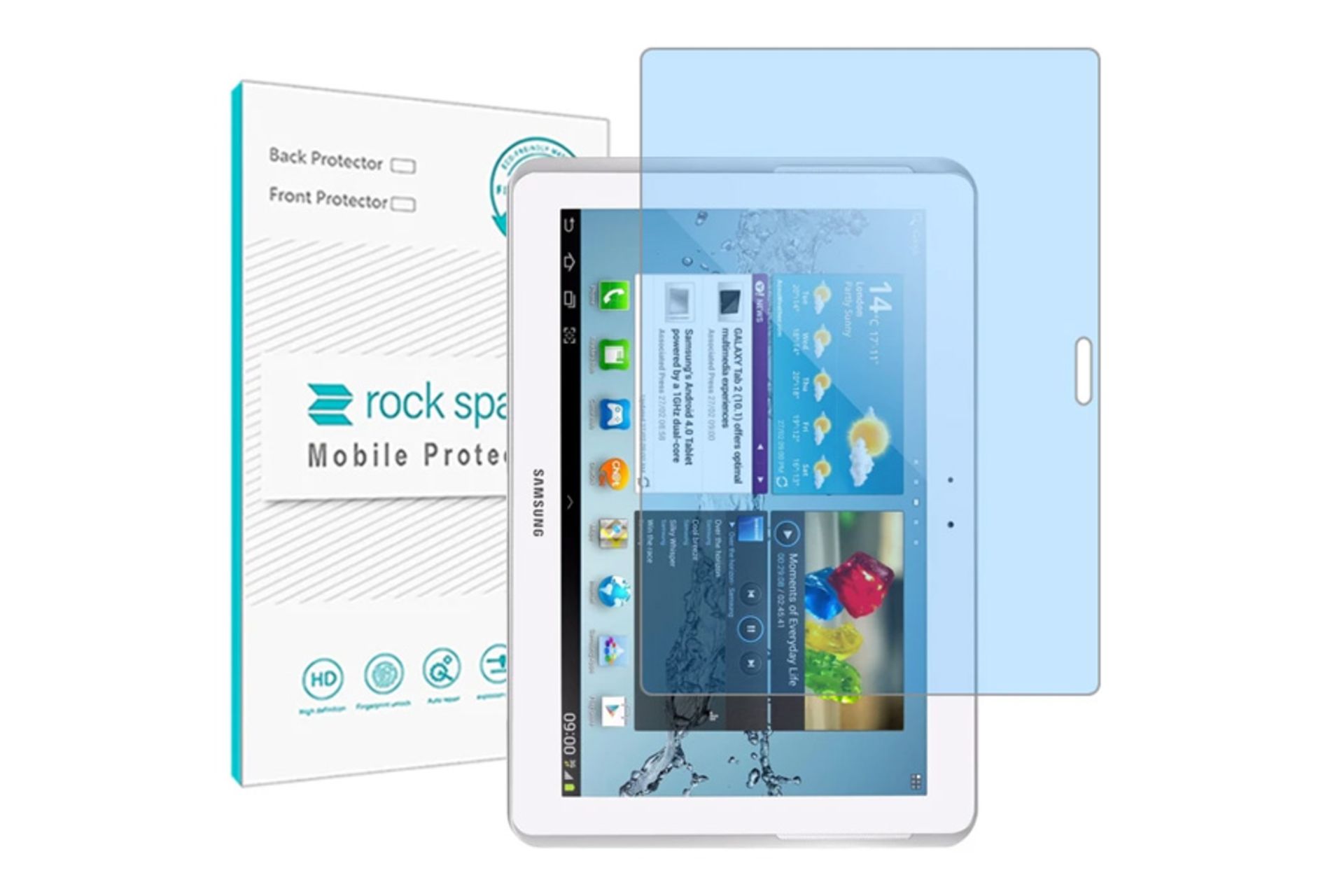 محافظ صفحه نمایش تبلت راک اسپیس Rock Space HyBLU for Samsung Galaxy Tab 2 10.1