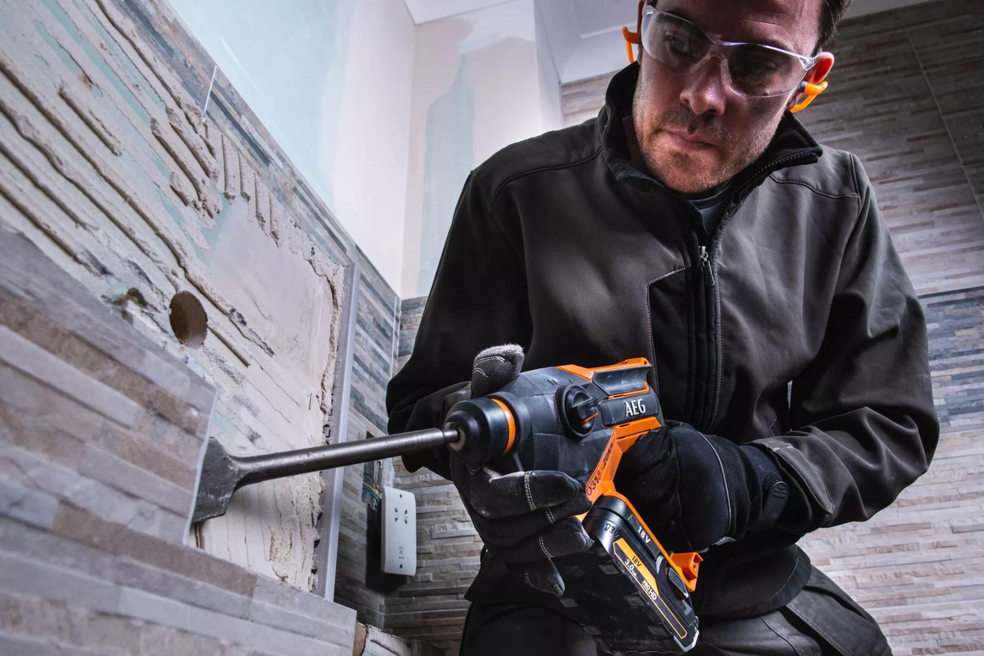 قدرت و توان دریل بتن کن شارژی آ ا گ BBH 18C