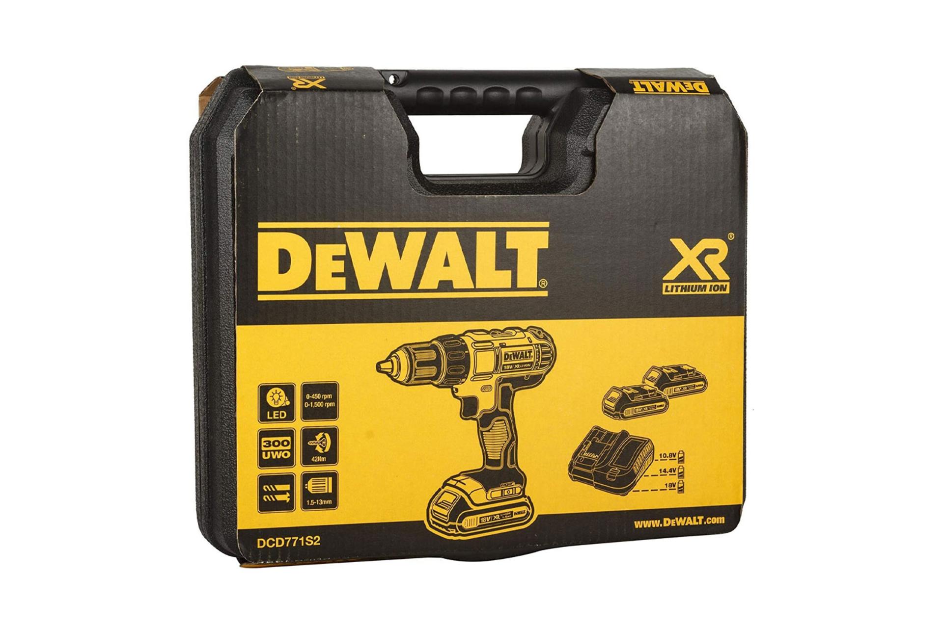 جعبه دریل پیچ گوشتی شارژی دیوالت DCD771S2