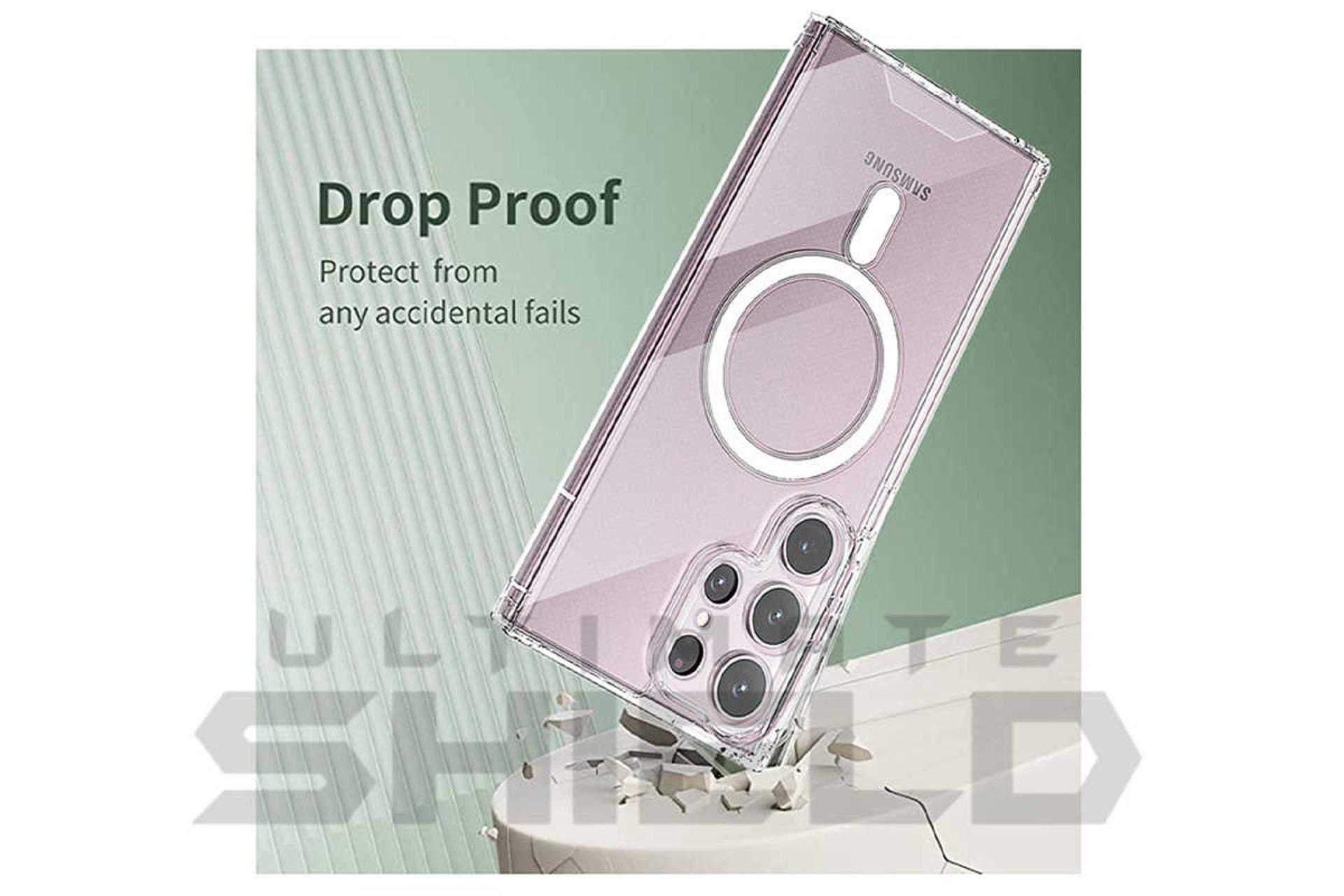 قاب گوشی آلتیمیت شیلد مدل Clear Magsafe مناسب سامسونگ Galaxy S23 Ultra