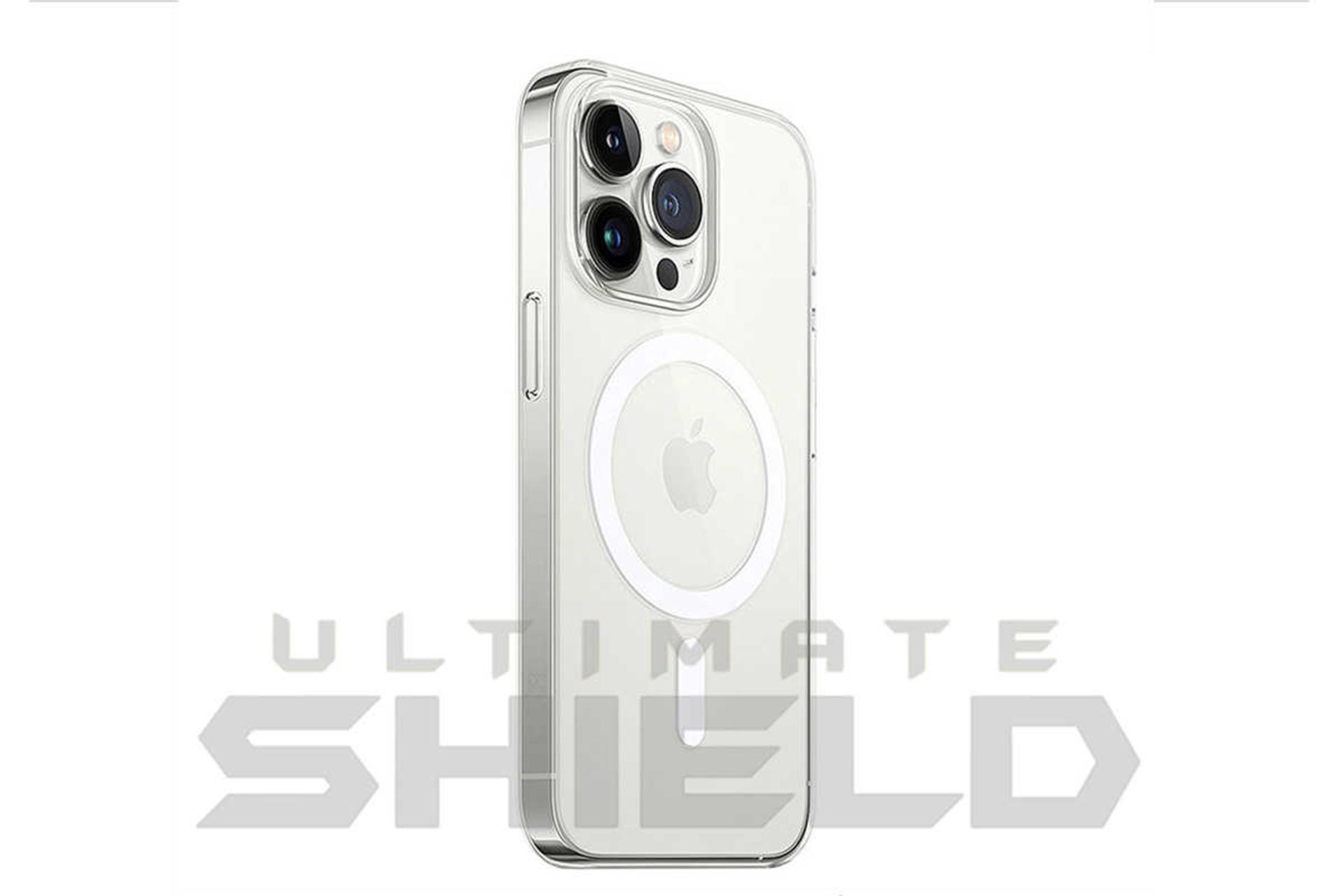 نمای سمت چپ قاب گوشی آلتیمیت شیلد مدل Clear Magsafe مناسب اپل iPhone 13 Pro Max