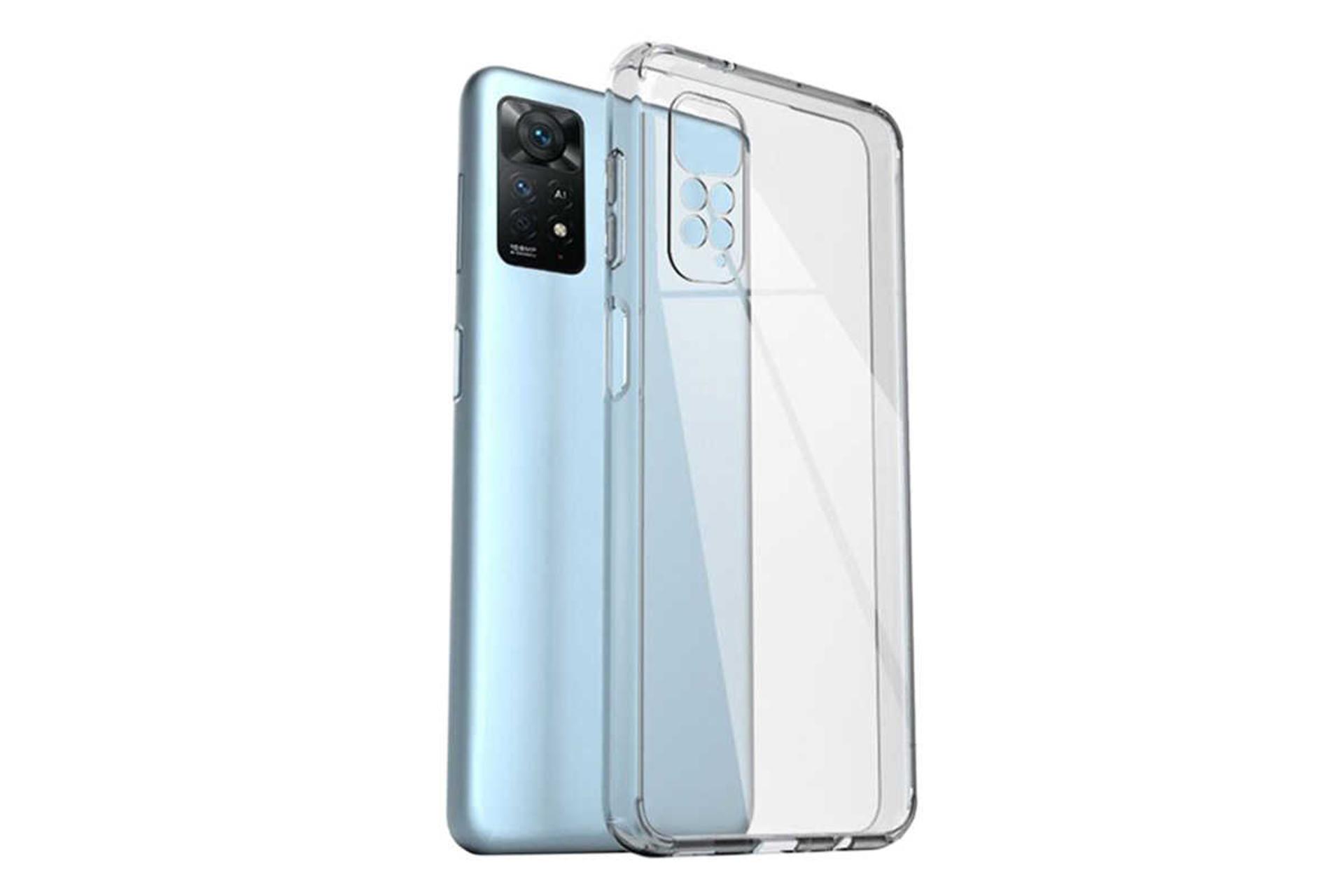 نمای پشت قاب گوشی آلتیمیت شیلد مدل Clear ULT مناسب شیائومی Redmi Note 11S