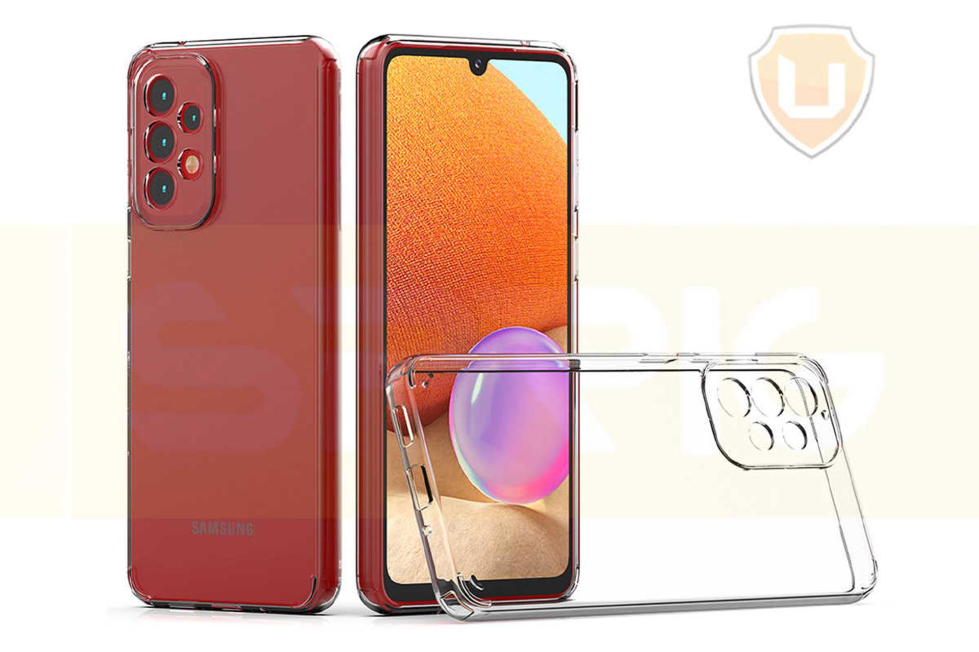 نمای سمت چپ قاب گوشی آلتیمیت شیلد مدل ANTIS-CL مناسب سامسونگ Galaxy A23 4G / 5G همراه با محافظ صفحه نمایش