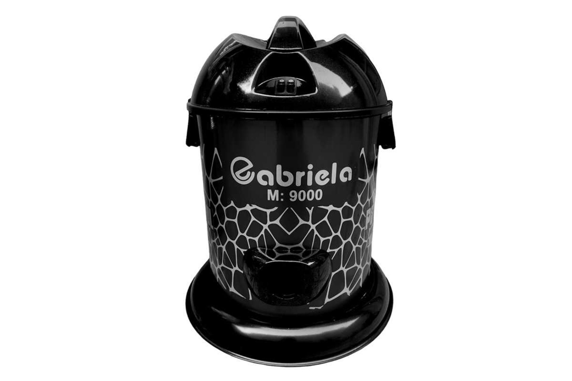 نمای جلوی جاروبرقی سطلی گابریلا 9000 رنگ مشکی