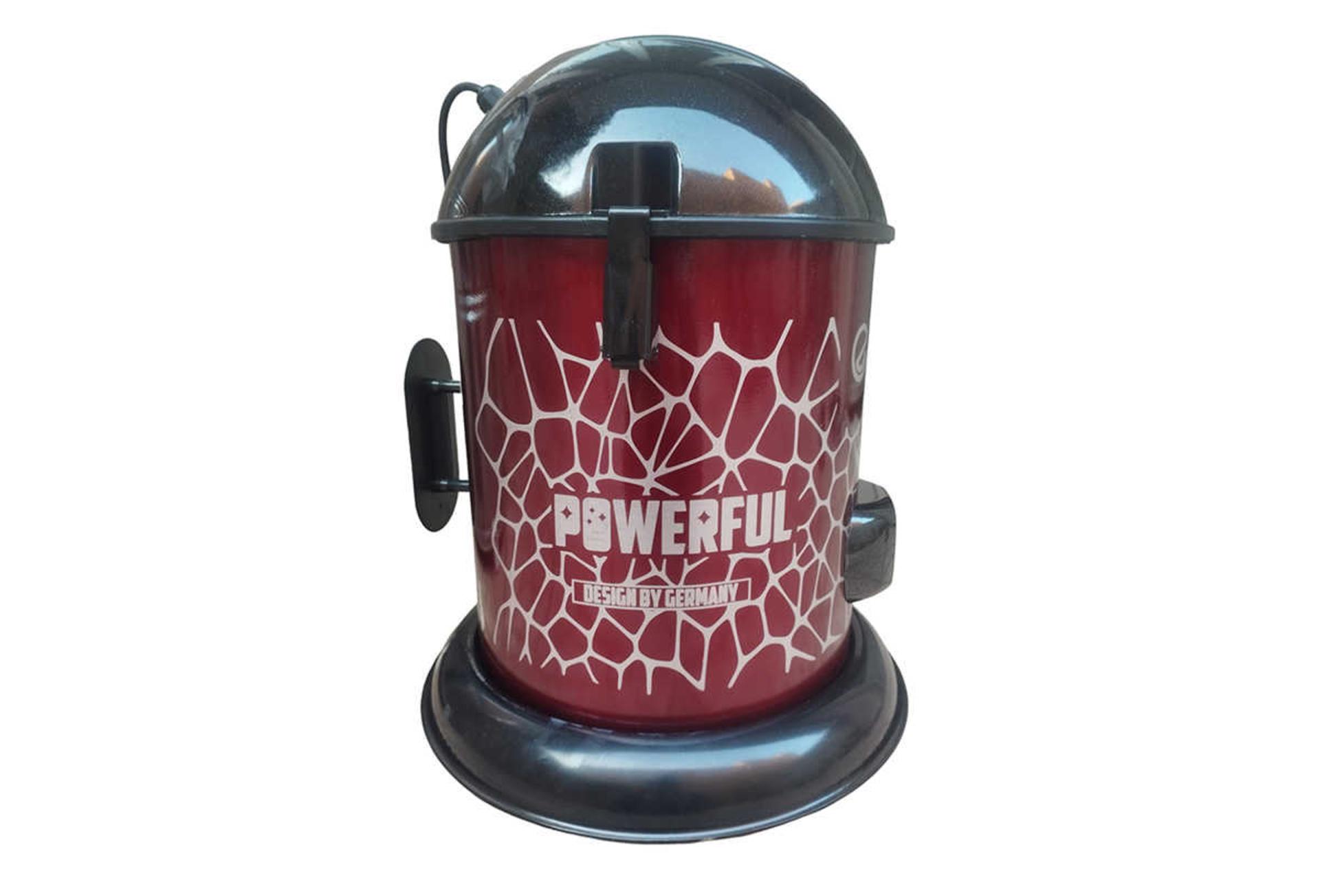 نمای پشت جاروبرقی سطلی گابریلا 9000 رنگ قرمز