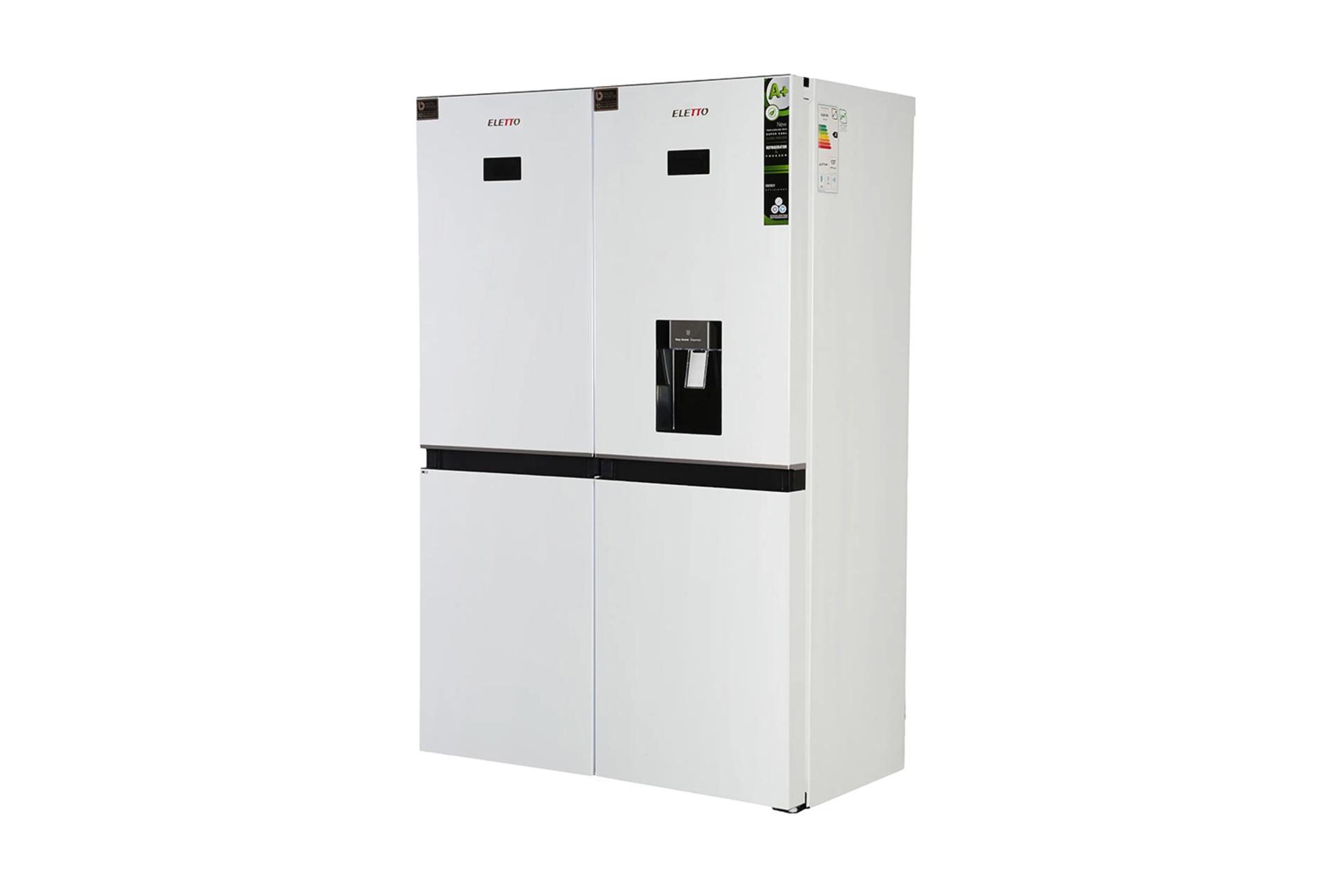 یخچال فریزر نیکسان Niksun NR6040DN NF6040DN ICE نمای جلو و جانبی