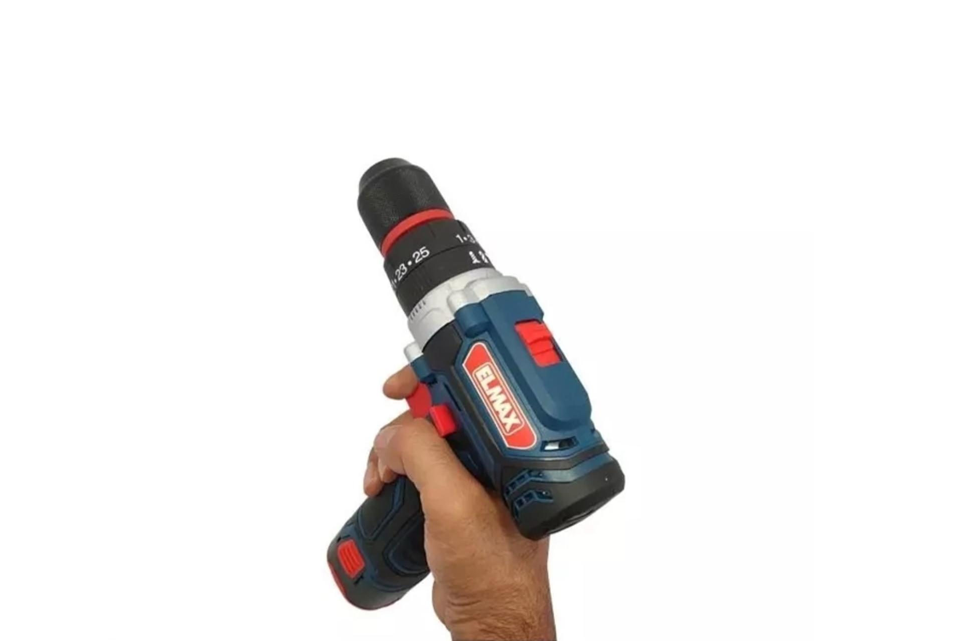 ابعاد و اندازه دریل ساده شارژی المکس C.D 213