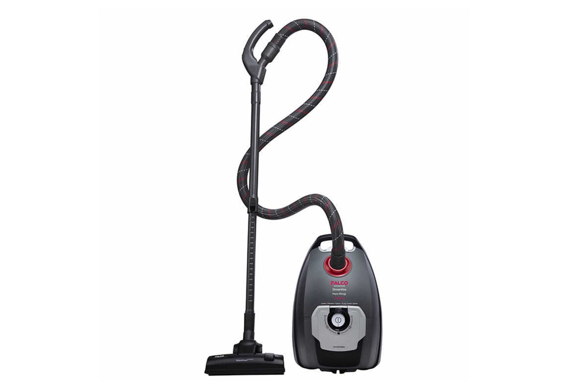 نمای جلوی جاروبرقی فالکو Streamline S1 رنگ خاکستری