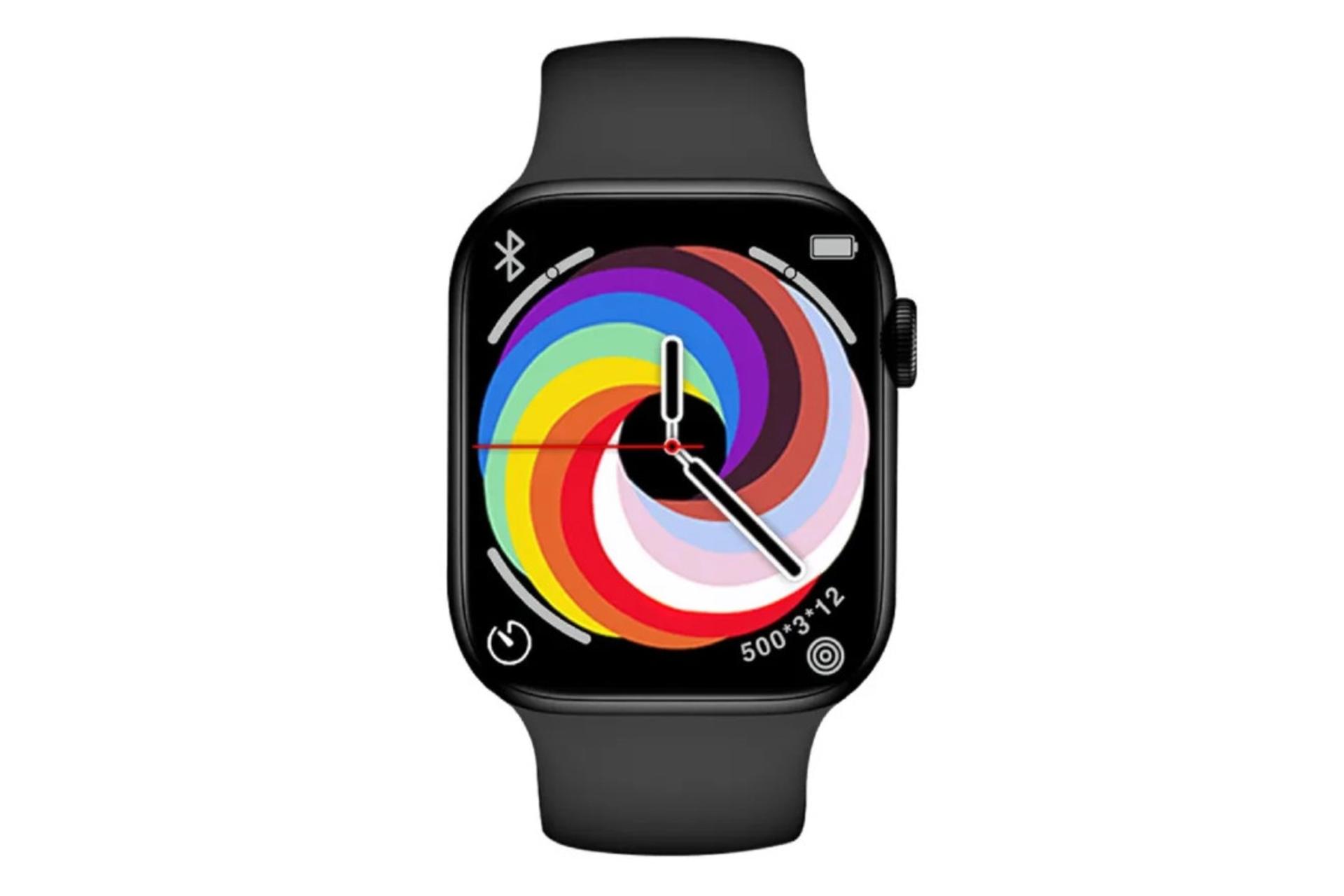 ساعت هوشمند ایکس او XO M20 مشکی از نمای روبرو