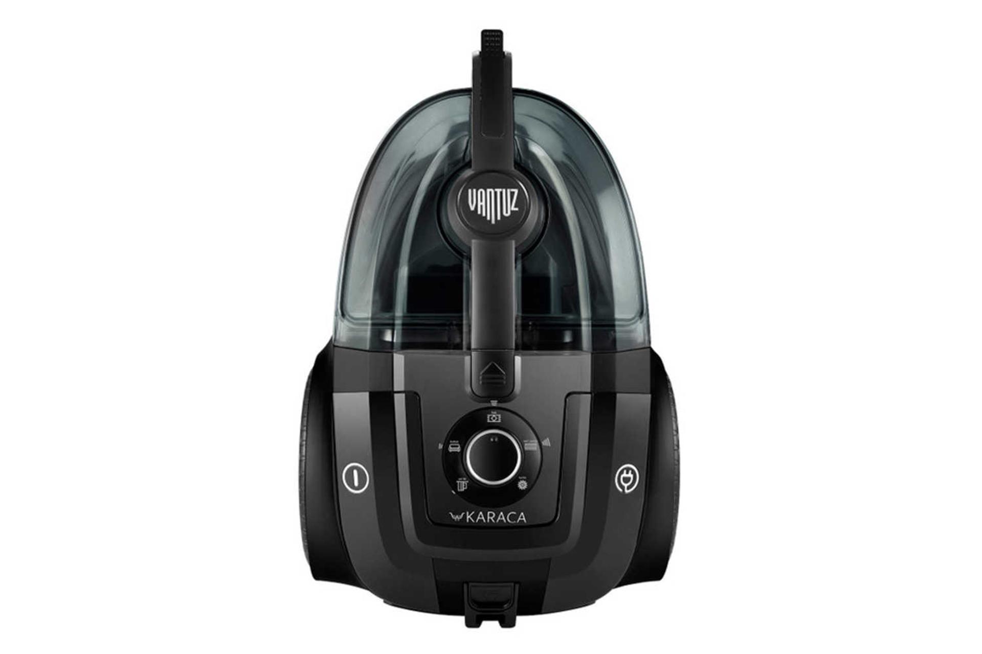 نمای جلوی جاروبرقی کاراجا Vantuz 4 رنگ مشکی