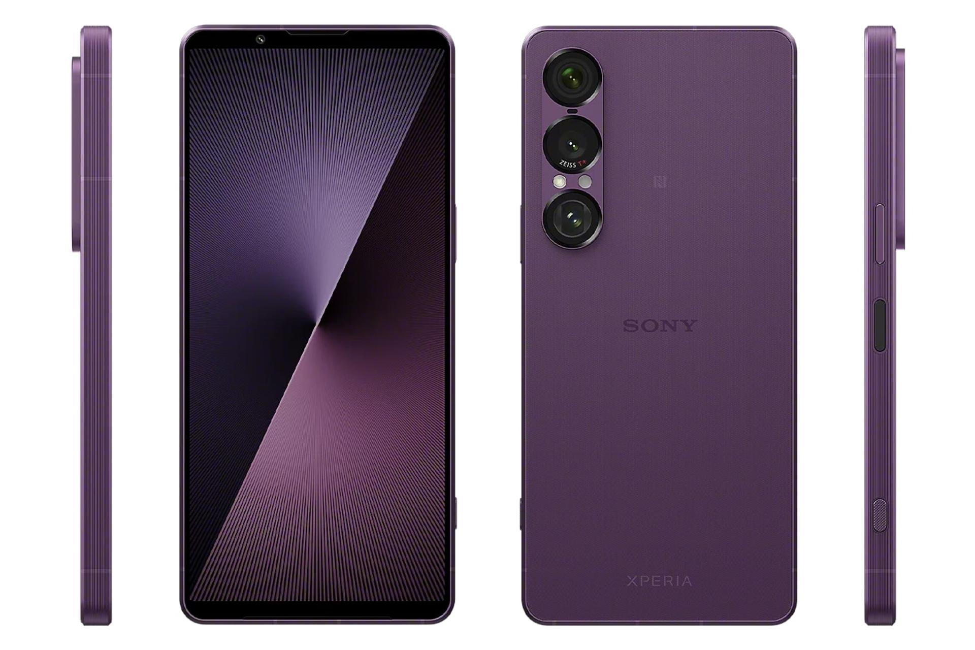 گوشی موبایل اکسپریا 1 مارک 7 سونی بنفش از تمام زوایا / Sony Xperia 1 VII
